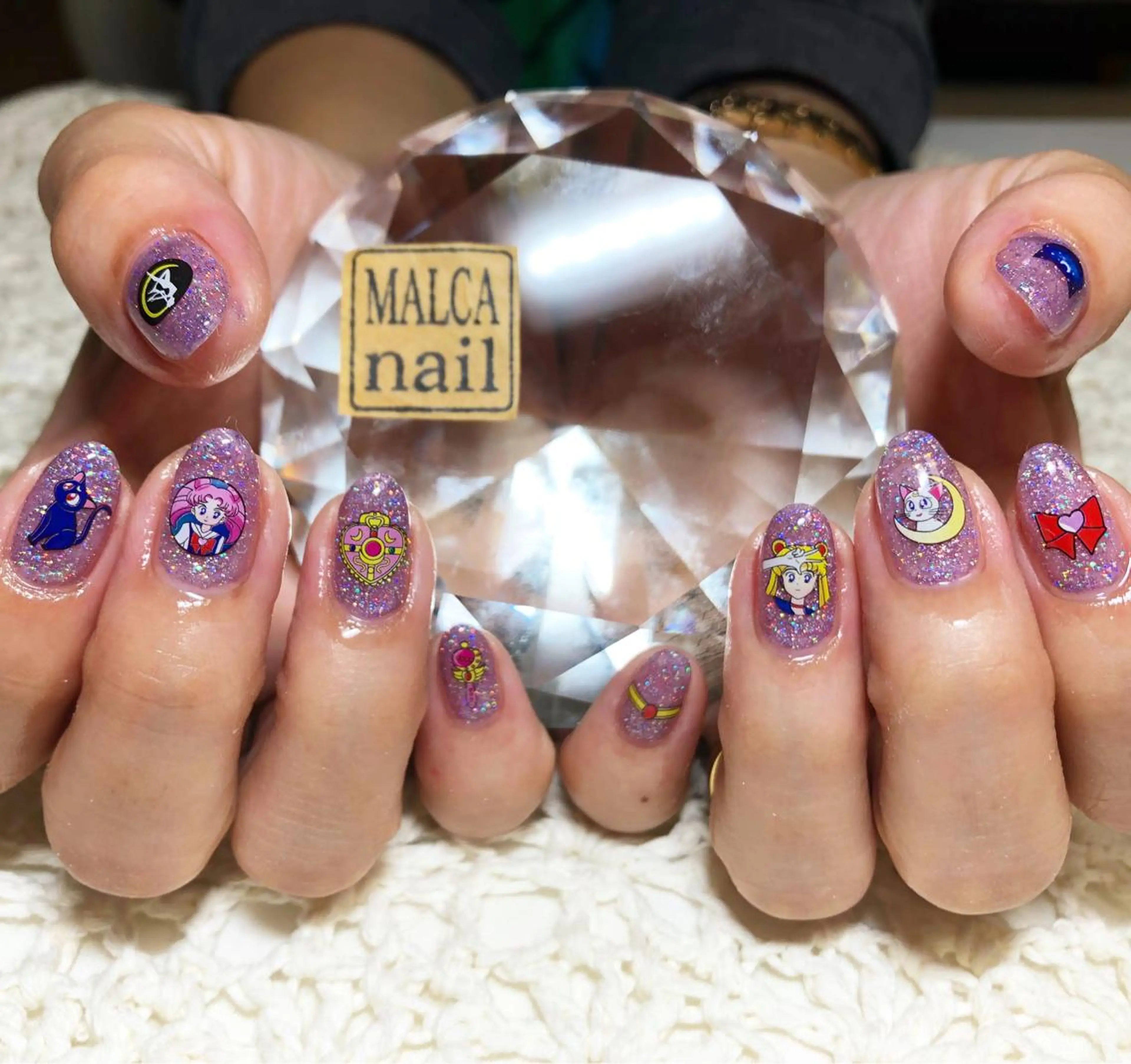 ロング カラー パーマ ヘアアレンジ キッズ ネイル MALCAnail(マルカネイル)所属・荒木 莉奈のネイルデザイン
