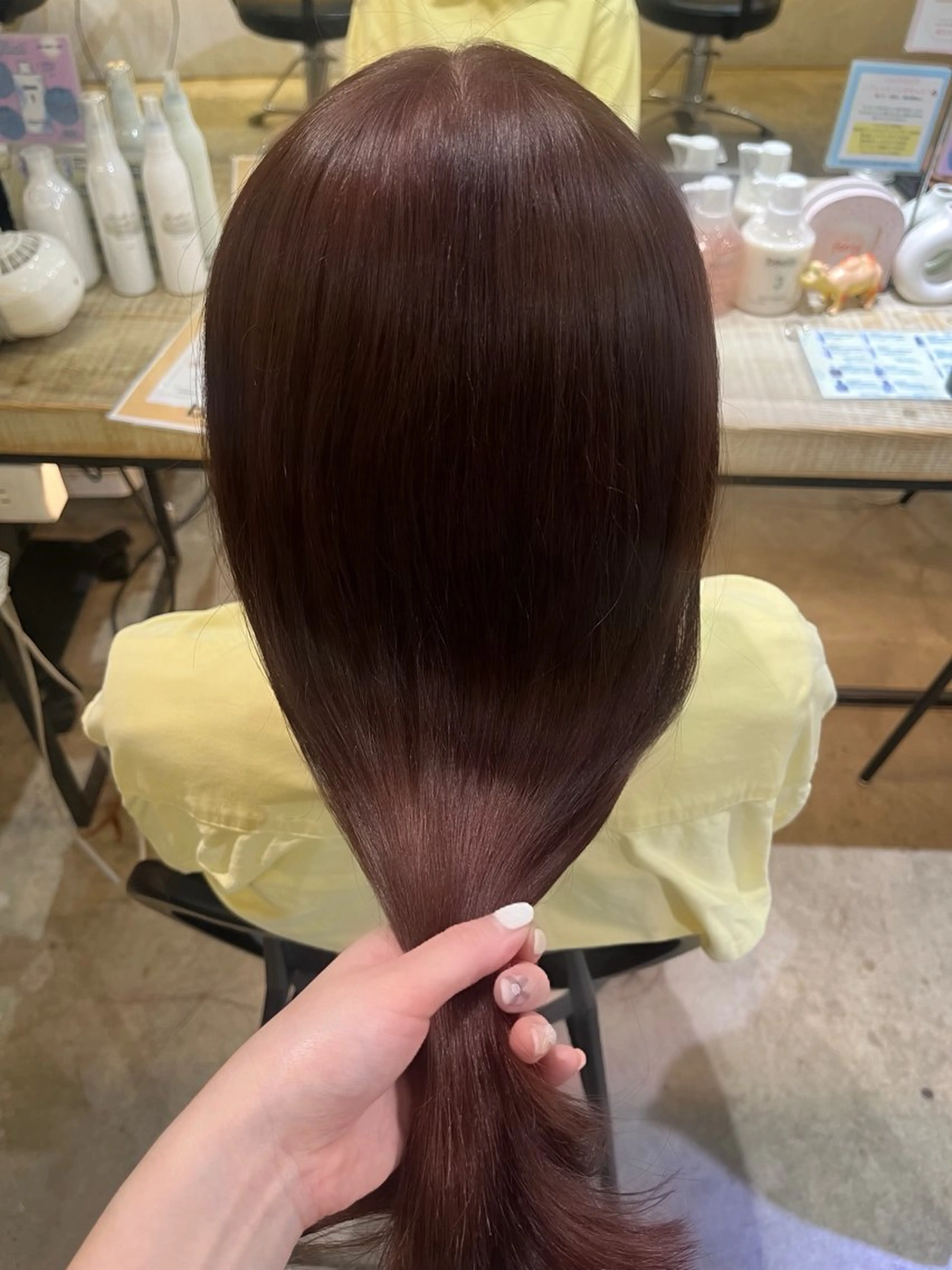 ミディアム カット ヘアカラー トリートメント 小顔カット/韓国 カラー🌙shikiのヘアスタイル