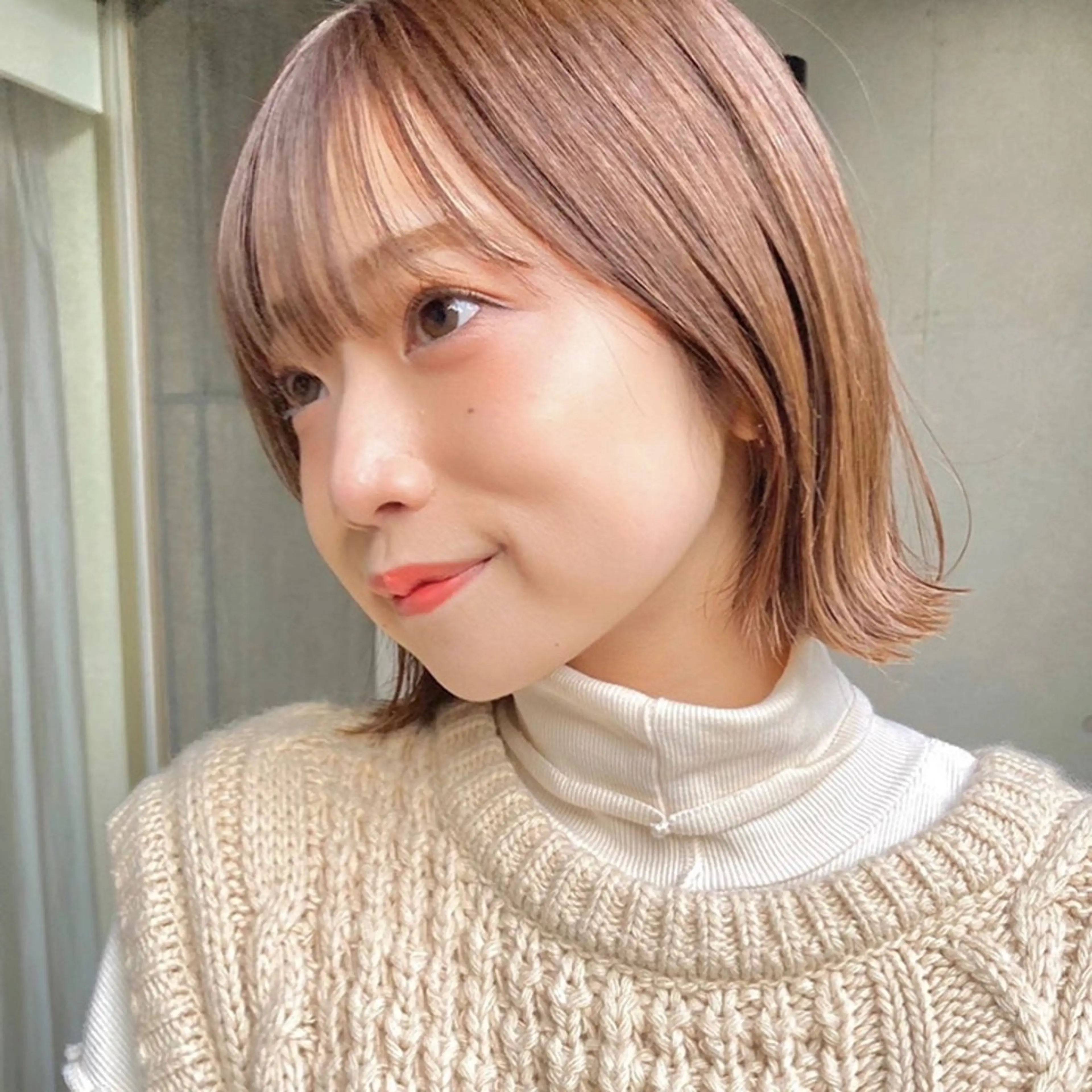 ショート カラー ヘアカラー トリートメント 暖色/艶髪/ボブ/ ショート/Ayaのヘアスタイル