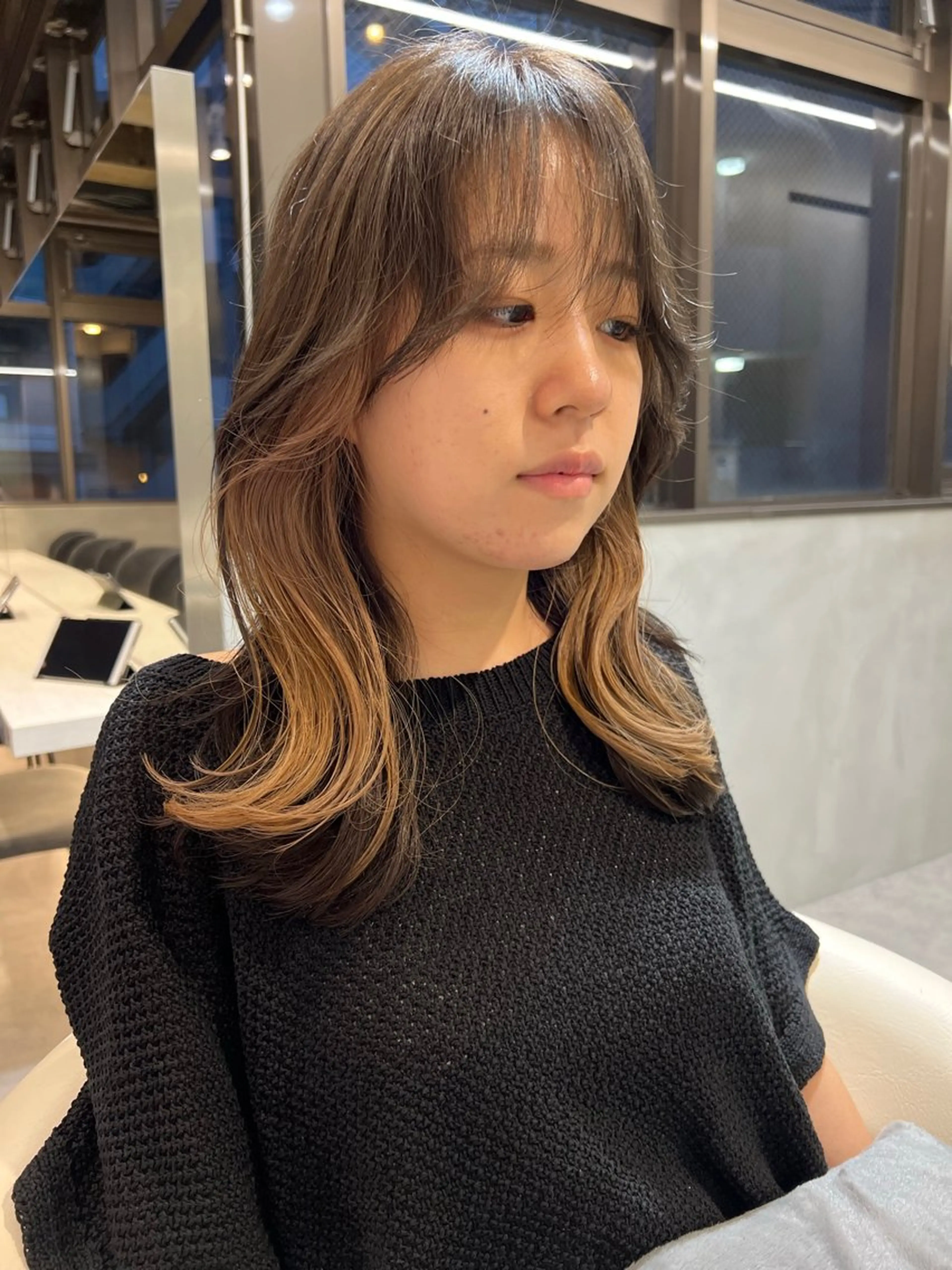 ミディアム カラー ヘアアレンジ ベージュカラー 🇰🇷韓国メンズ 特化🇰🇷松永恭征のヘアスタイル