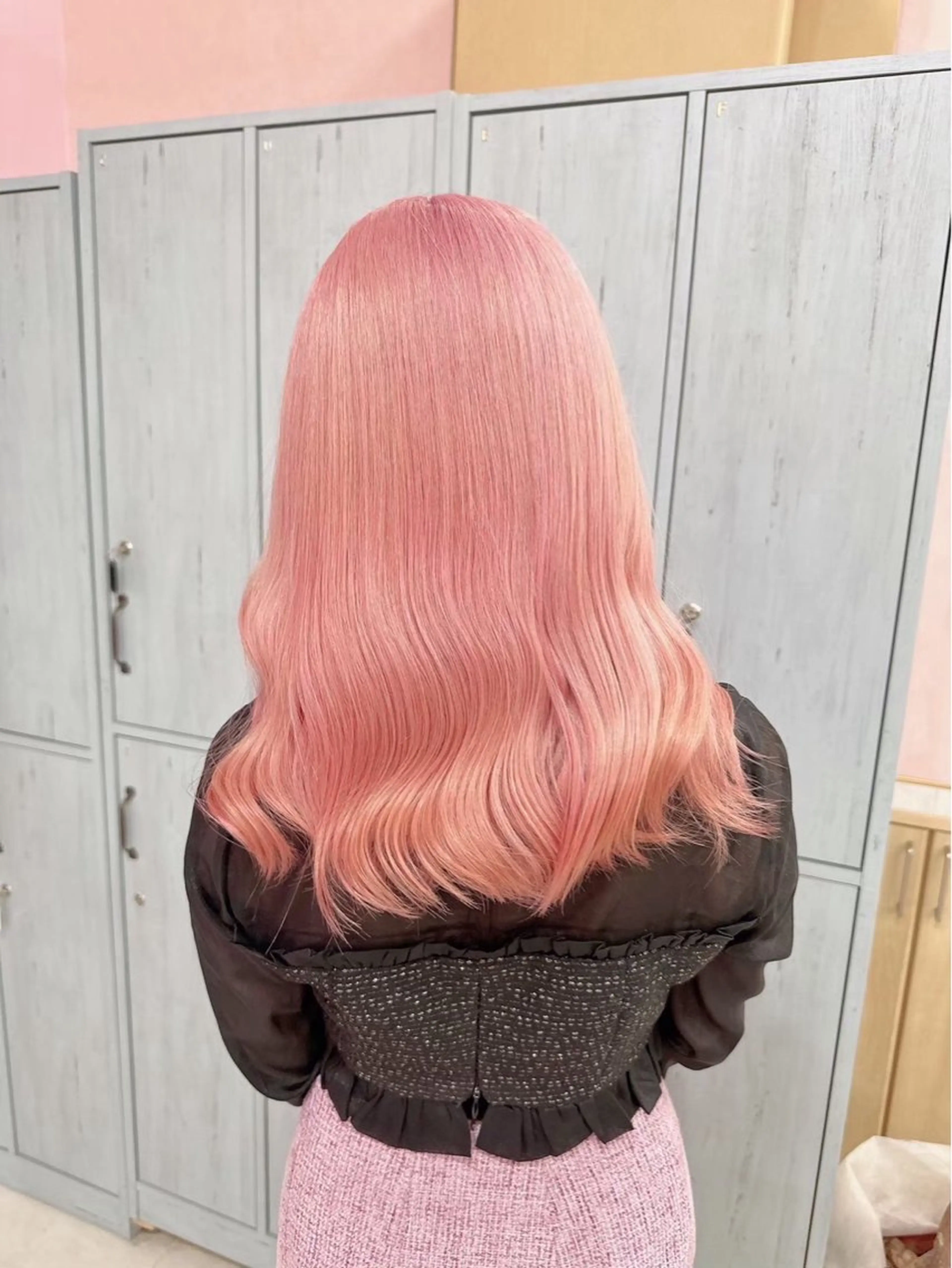 セミロング カラー ヘアアレンジ ミルクティー/ピンク カラー/ みう🎀のヘアスタイル