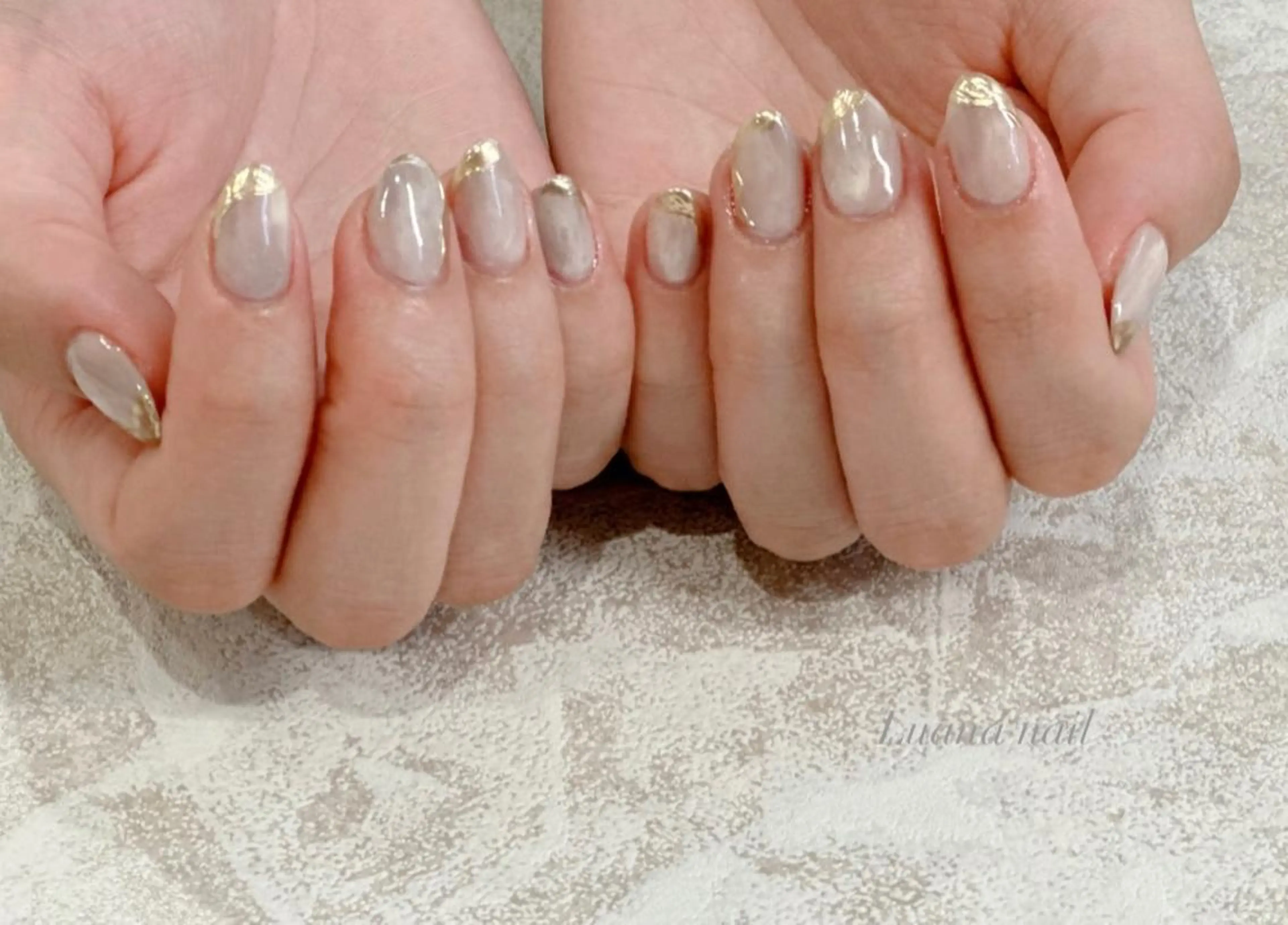 ミディアム ネイル 入学式 入学式 ジェルネイル ミラーネイル 持ち込み Luana nail (ルアナネイル)のネイルデザイン