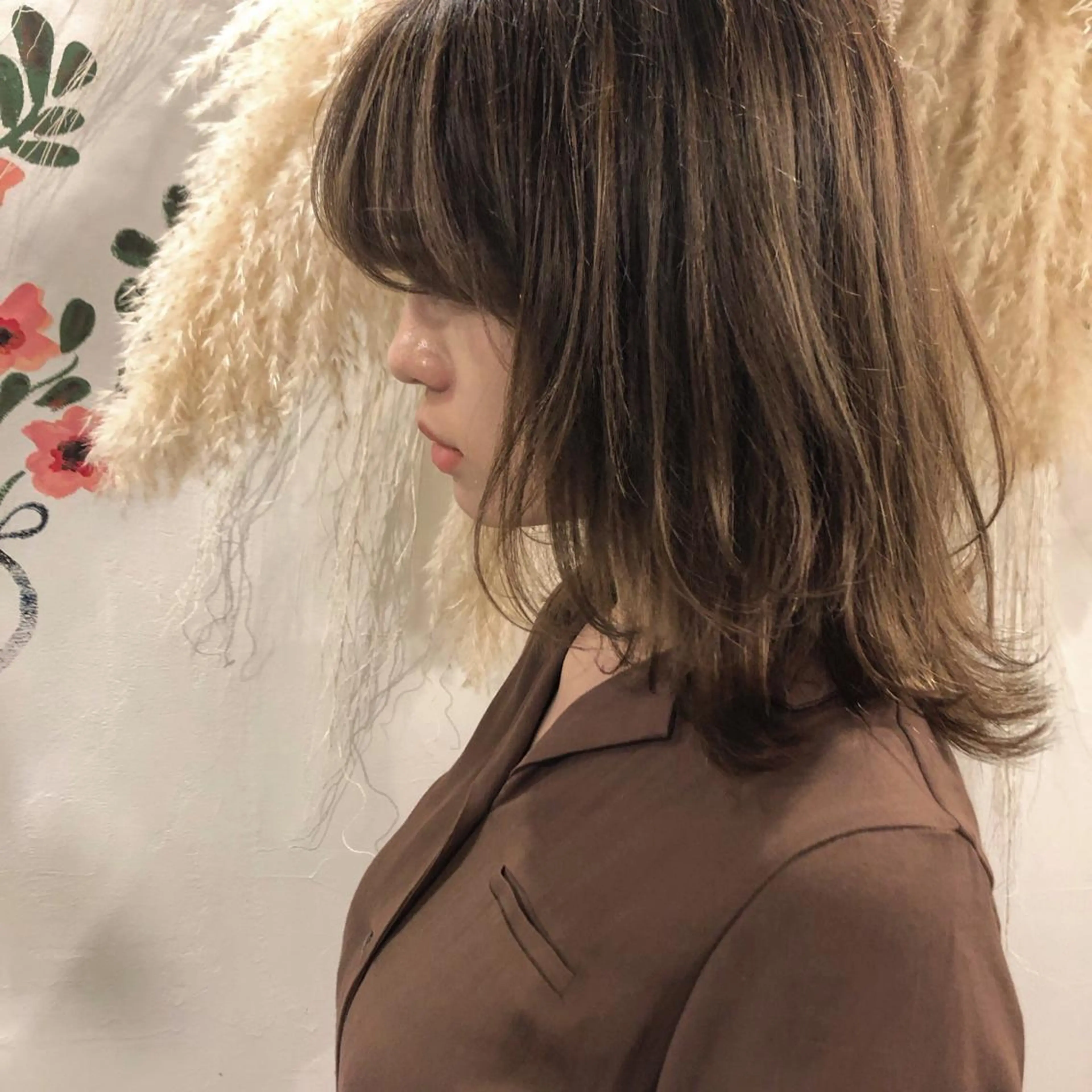 セミロング カラー ヘアアレンジ ハイライトカラー ハイライト 髪の悩みを解決！ 那須達敦のヘアスタイル