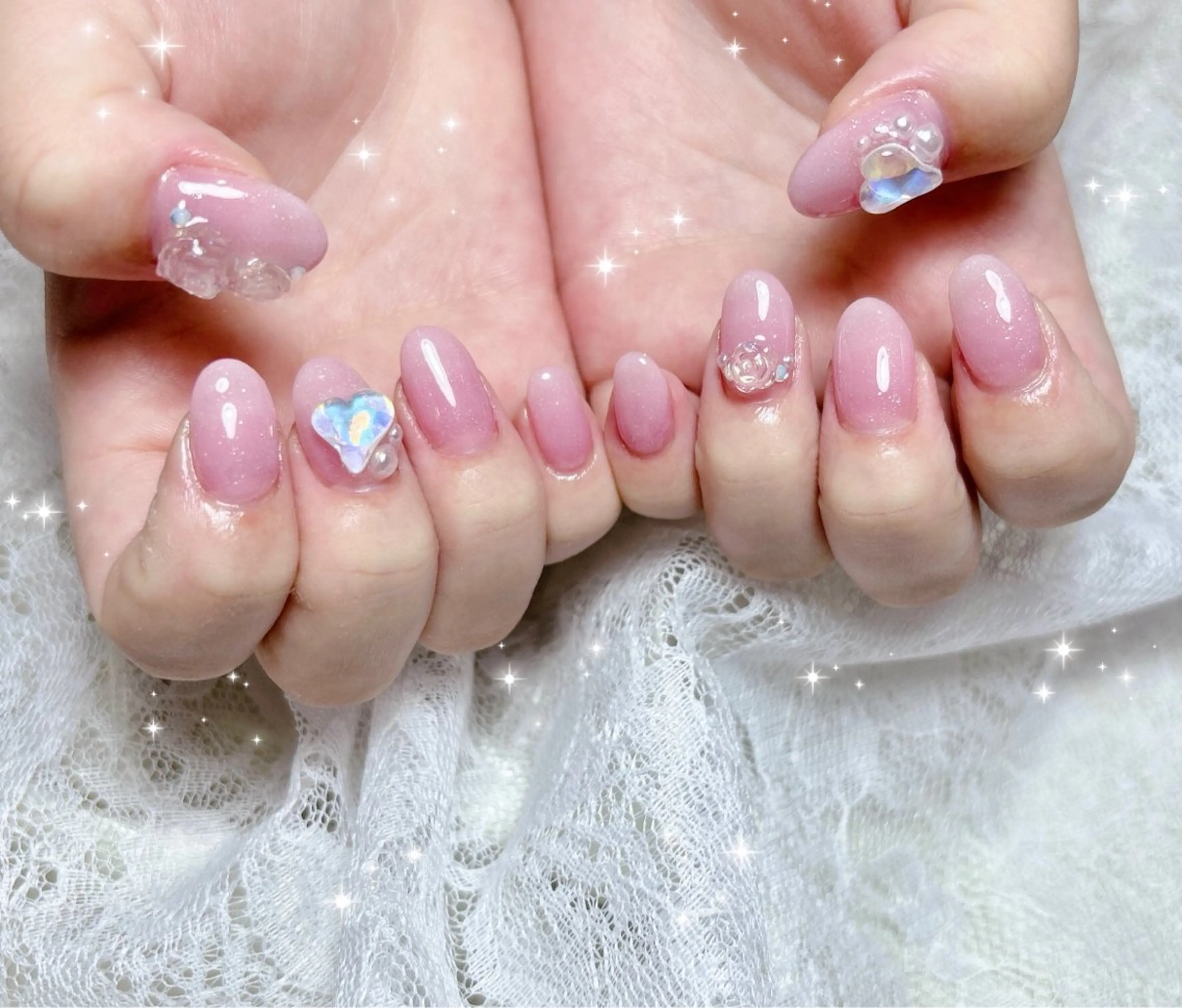 ネイル グラデーション ハンドネイル FLARE NAIL フレアネイルのネイルデザイン