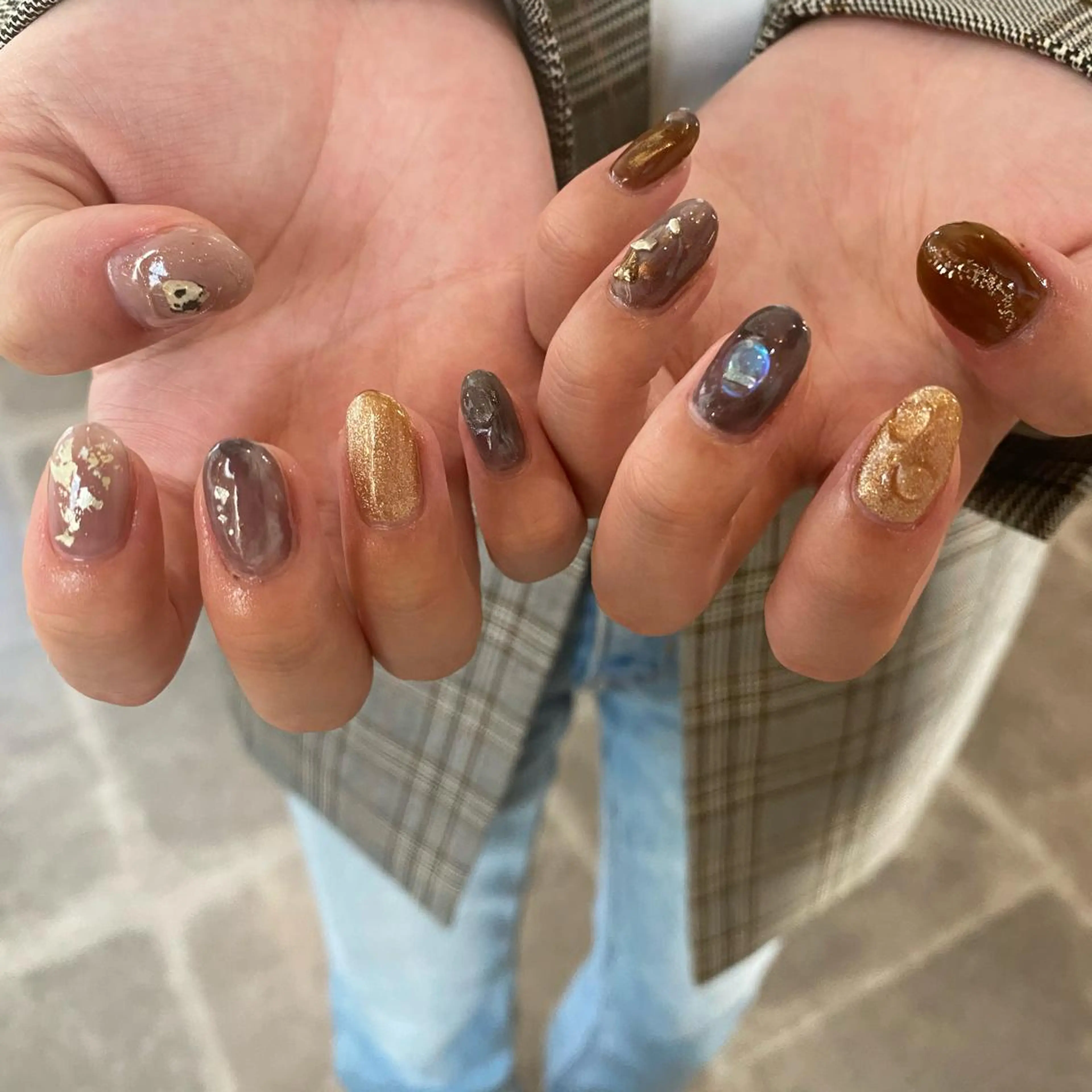 ネイル ニュアンスネイル PLATINUM   DOLL【プラチナムドール】所属・ひろこ eyelist🎀のマツエク・マツパデザイン
