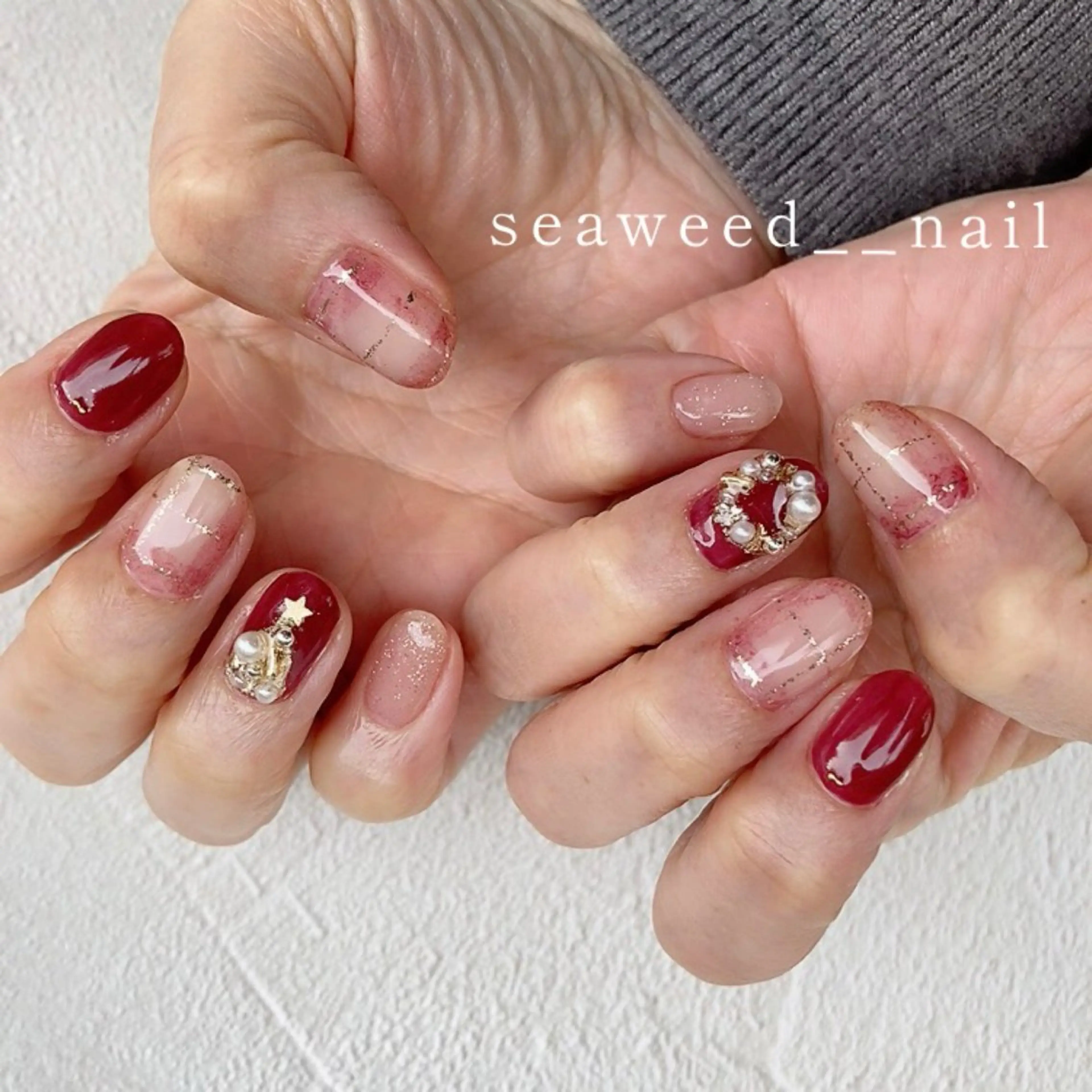 ネイル ハンドネイル seaweed nailのネイルデザイン