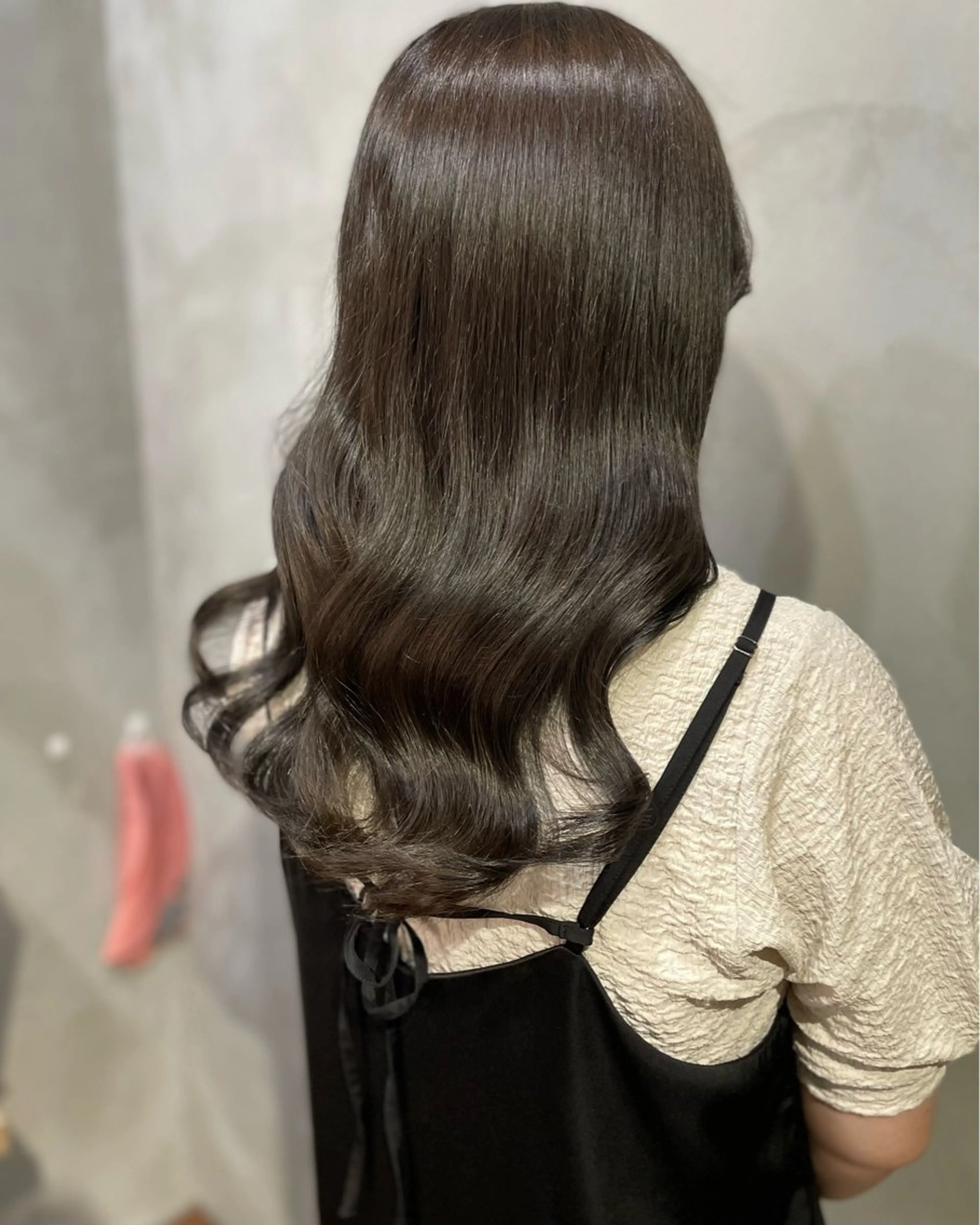 セミロング カラー アッシュ ベージュカラー トリートメント ヘアカラー トリートメント ヲタクに美容室は難しい所属・ｦﾀｸ美容師✂️ ﾏﾂﾓﾄﾘﾅのヘアスタイル