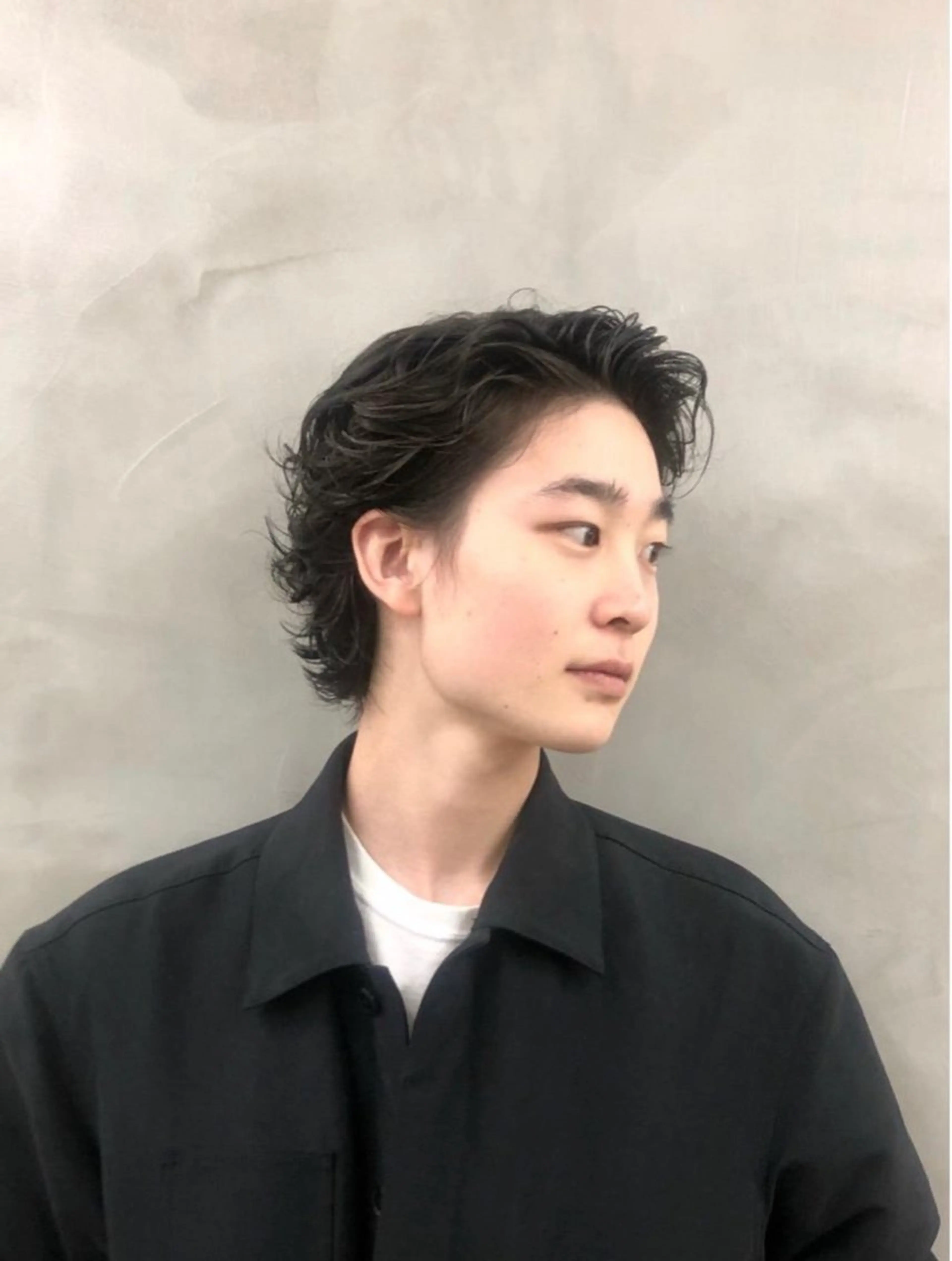 ショート パーマ メンズ amble luxe 髪質改善 💕のヘアスタイル