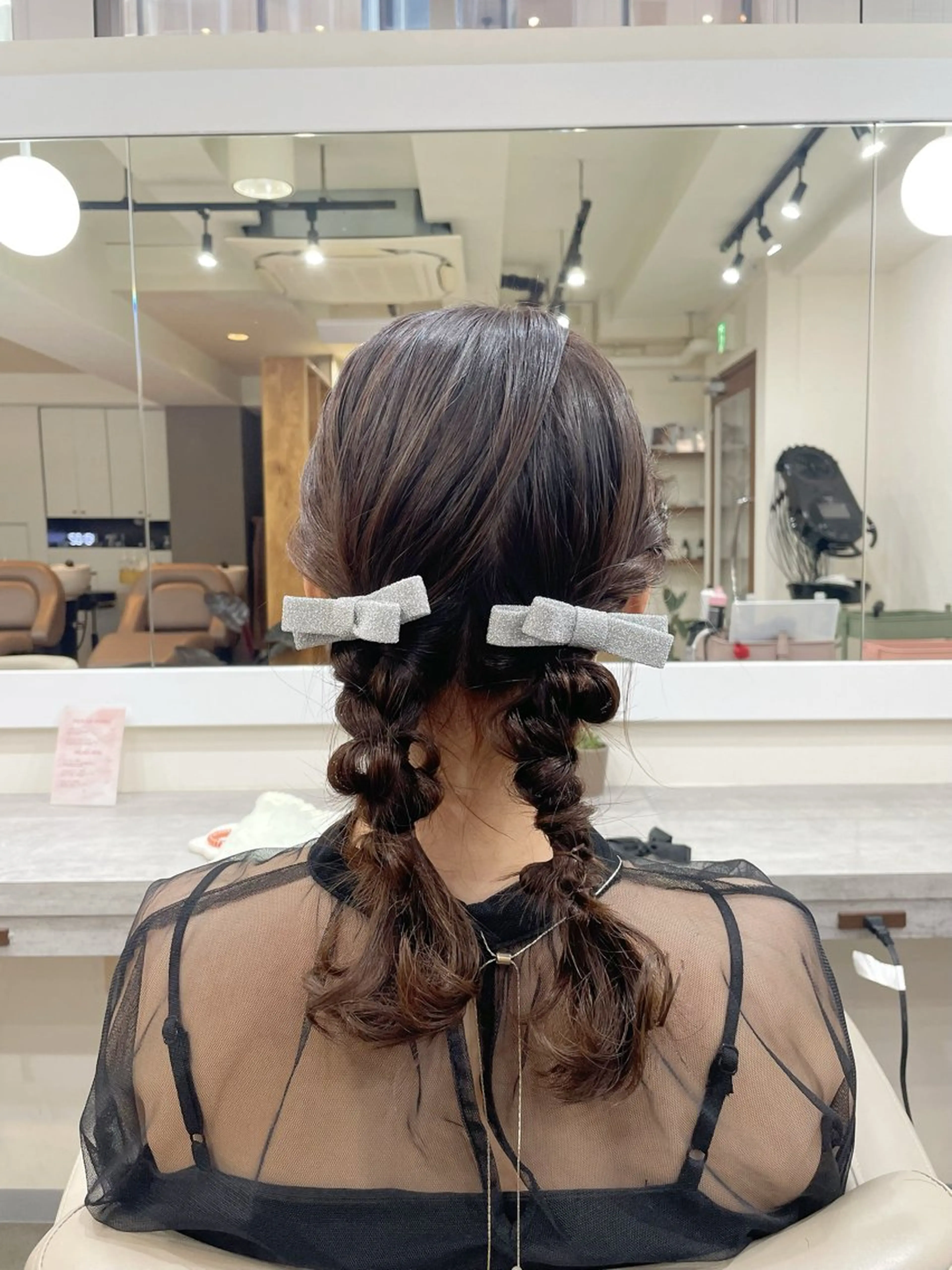 ミディアム ヘアアレンジ ヘアセット 韓国風パーマ/耳つぼ ヘアセット/みづきのヘアスタイル