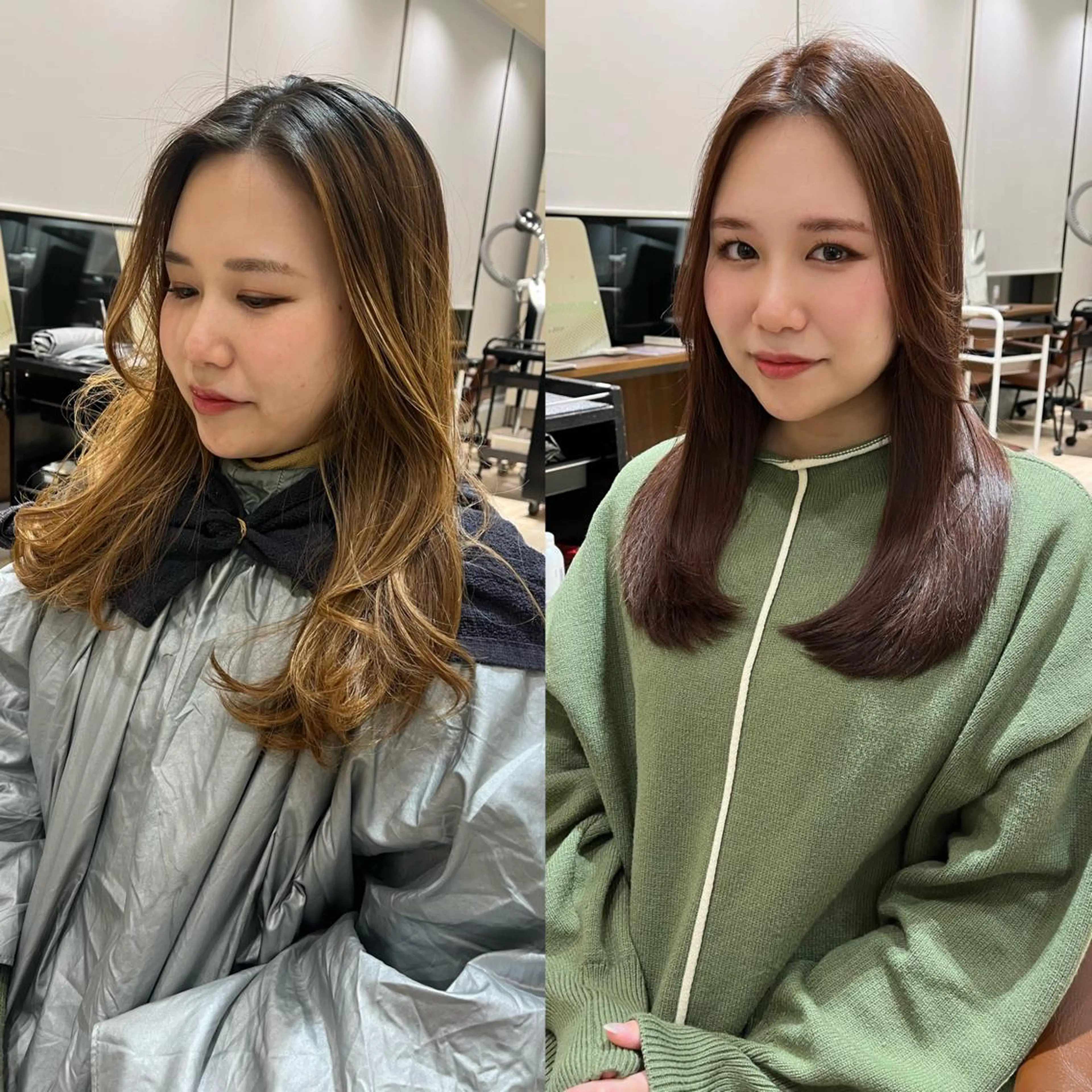 セミロング 早朝セット☀️ レイヤー/Momoのヘアスタイル