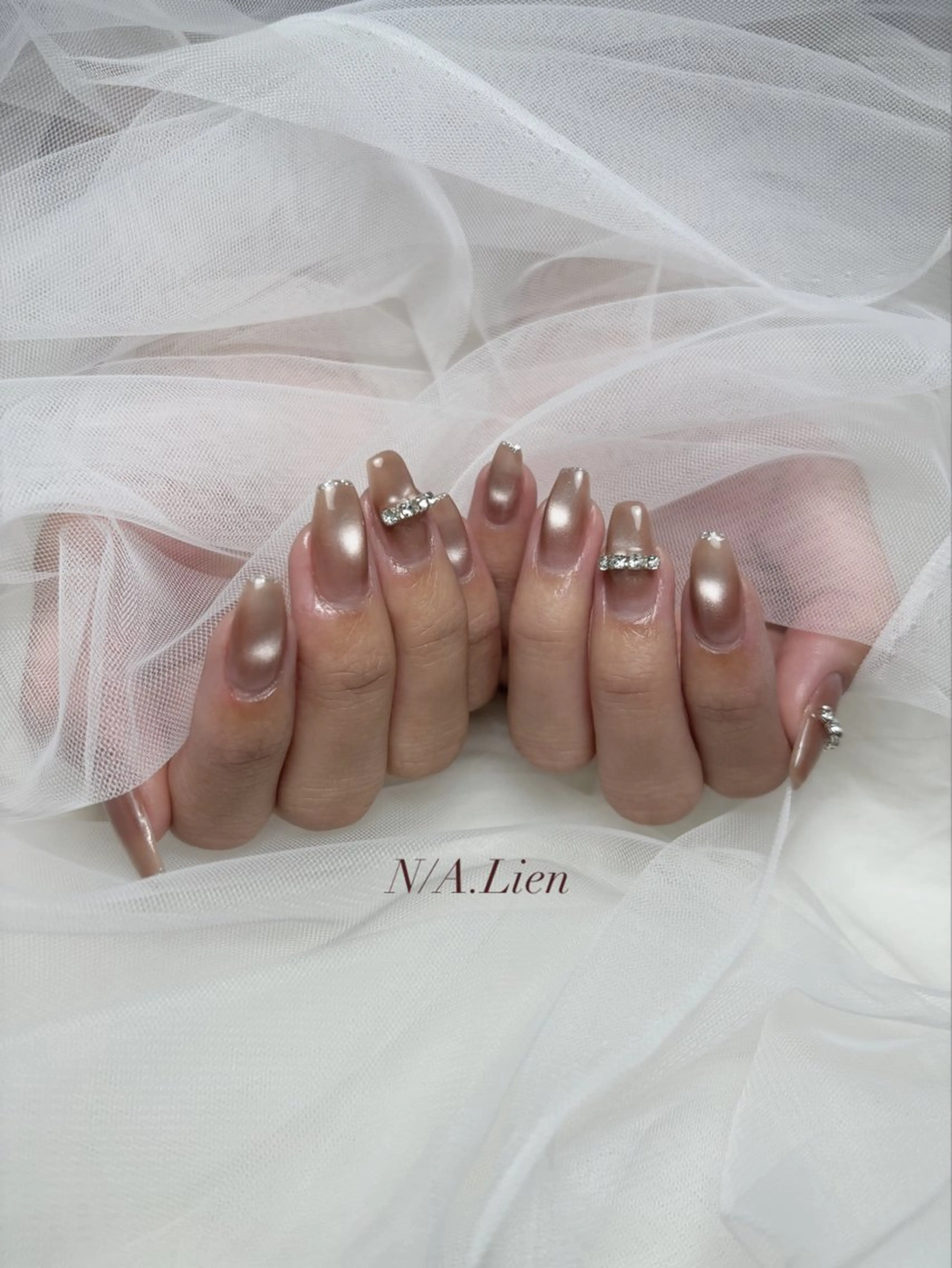 ネイル 氷ネイル・うるうるネイル マグネットネイル ハンドネイル N/A.Lien所属・N/A.Lien 前橋のネイルデザイン