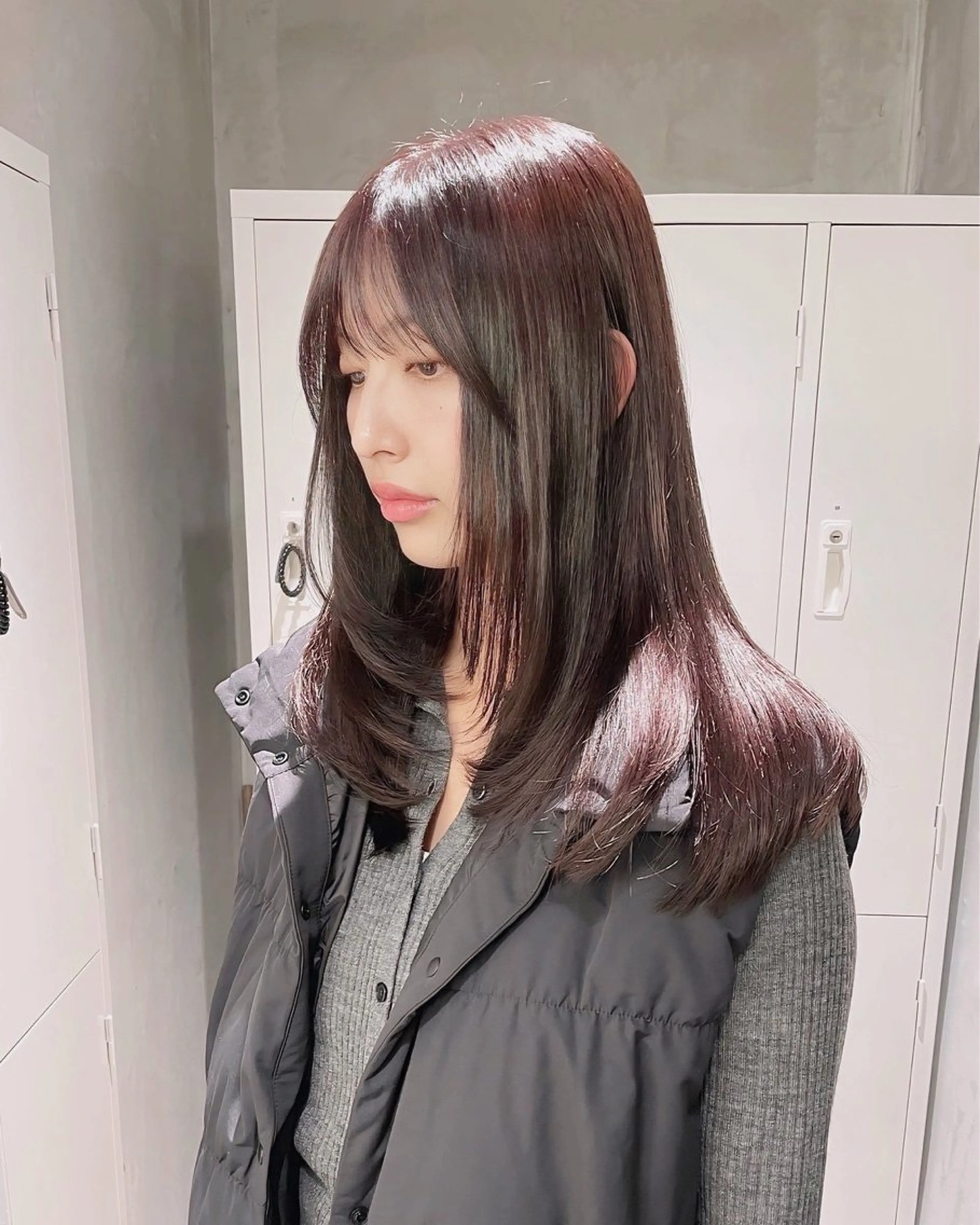 ロング カラー ブラウンカラー ピンクカラー ピンクブラウン oren 横浜所属・ちえみ/ ボブ・ショート募集中のヘアスタイル