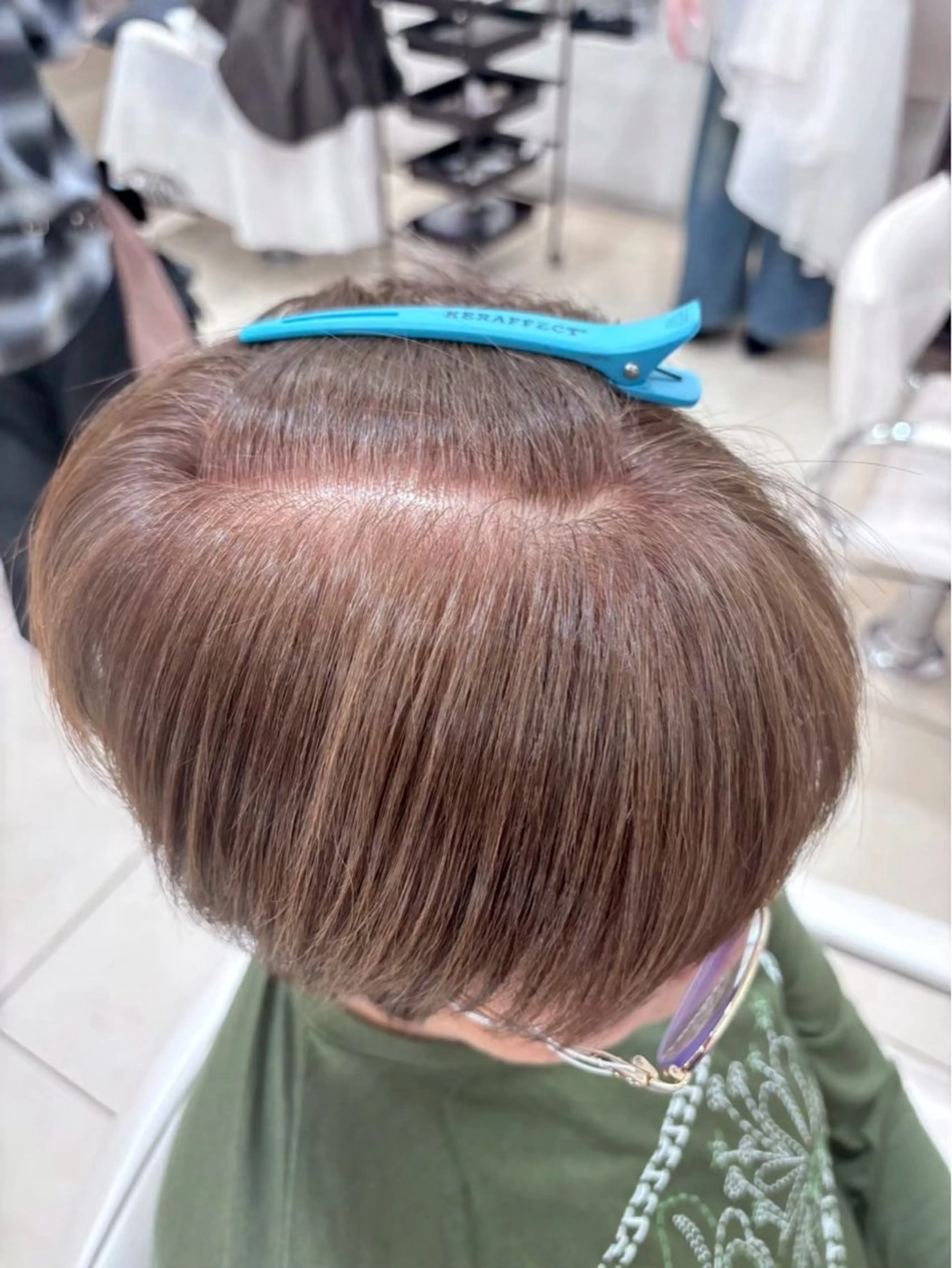 🥳白髪活かしたカラー🥳時短カット＋白髪ぼかしカラーの写真