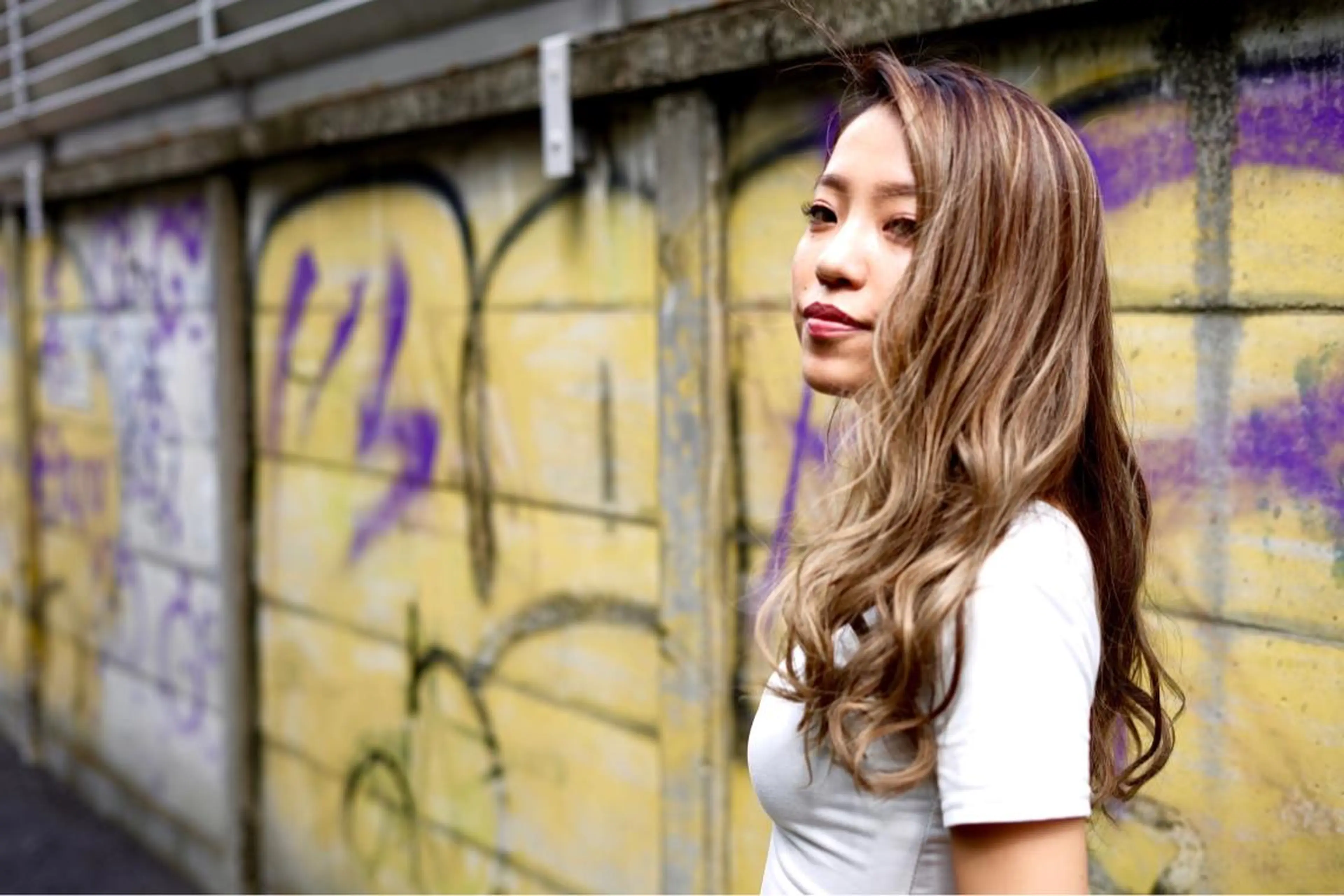 ロング カラー ヘアアレンジ ヘアカラー 髪質改善×ハイトーン 中田啄也のヘアスタイル