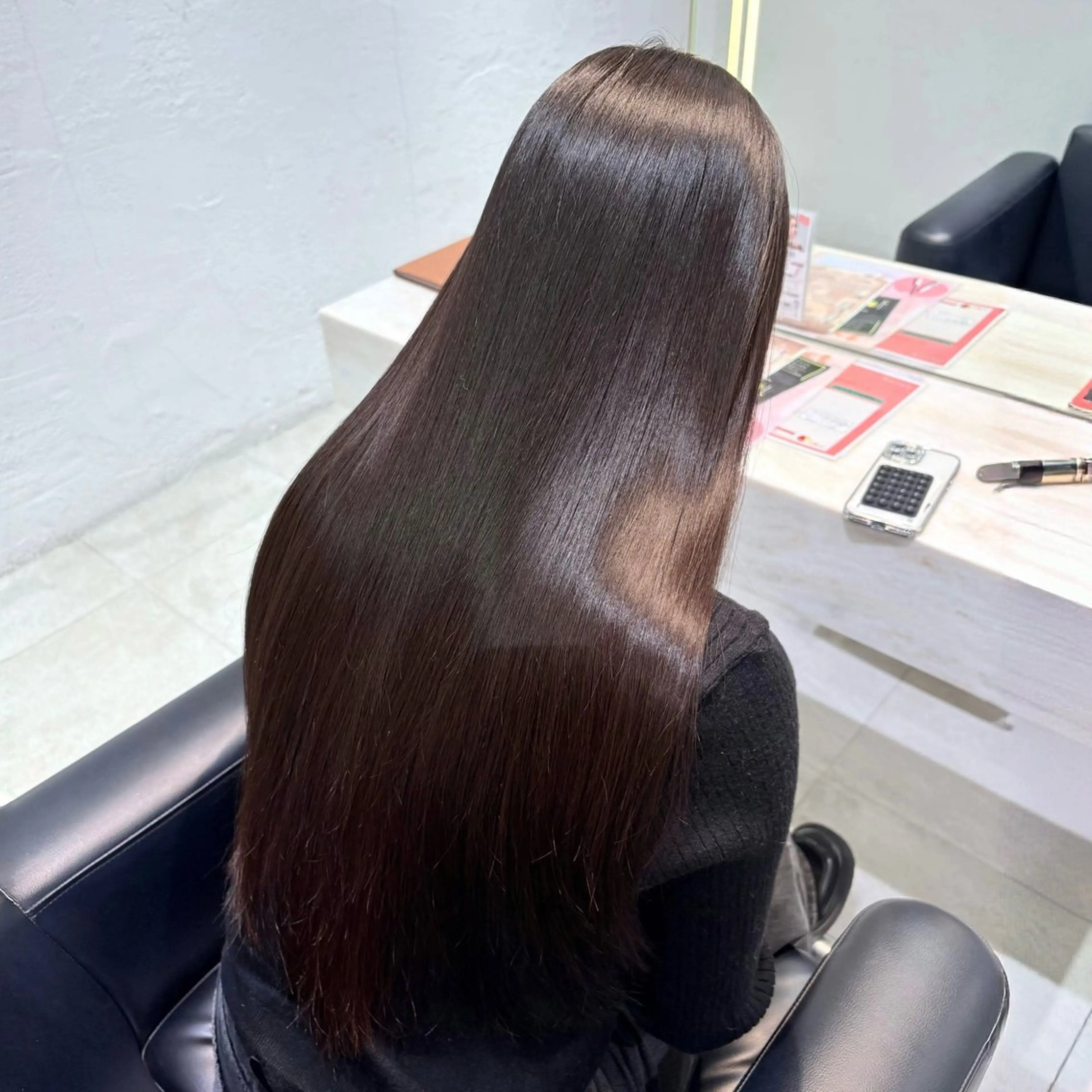 ロング 縮毛矯正 艶髪/柔らかカラー /アレンジ🪞あまにのヘアスタイル