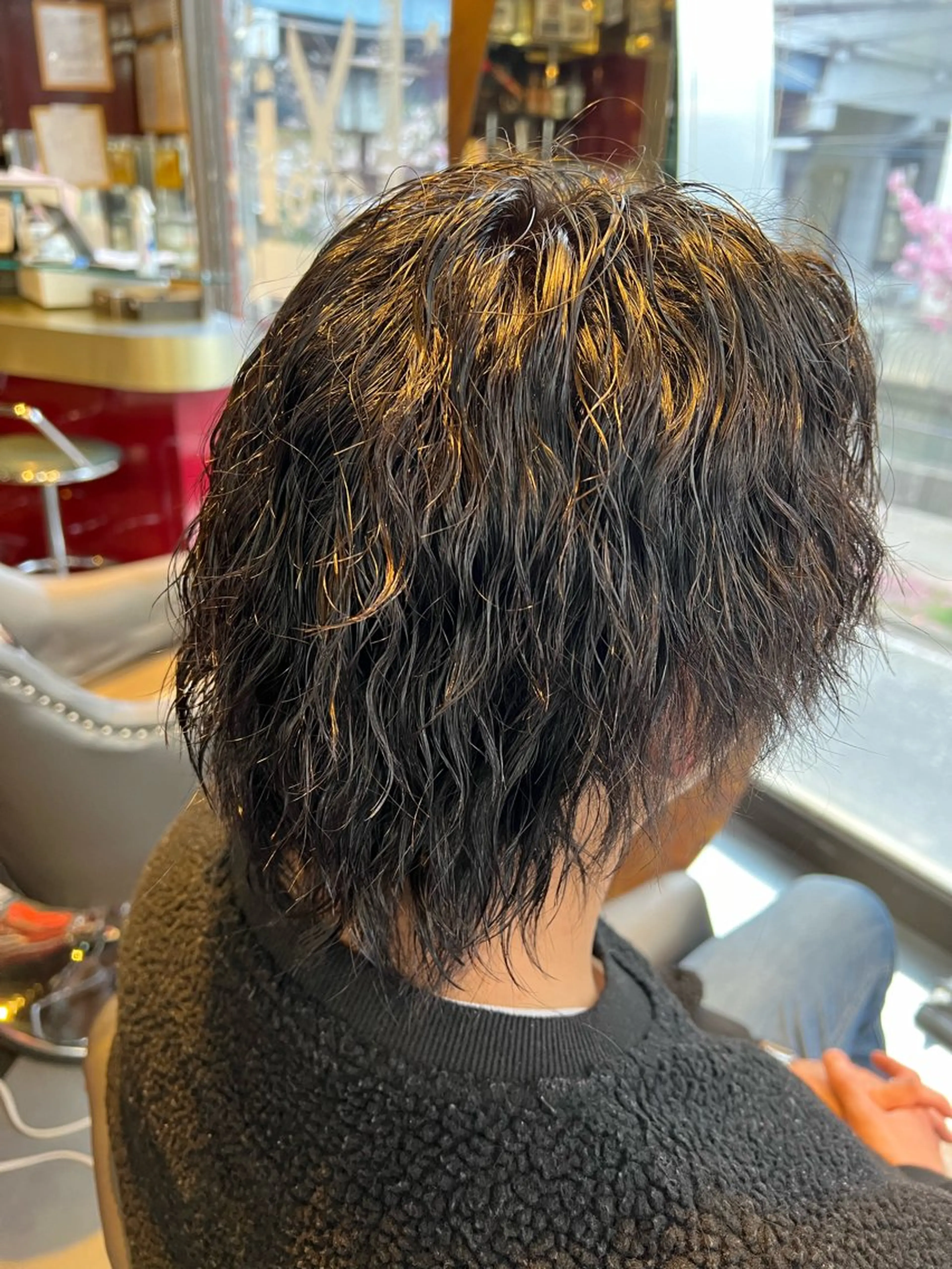 ショート メンズ パーマ ⚡GLITZ⚡️平林 侑馬　特殊/カットのヘアスタイル