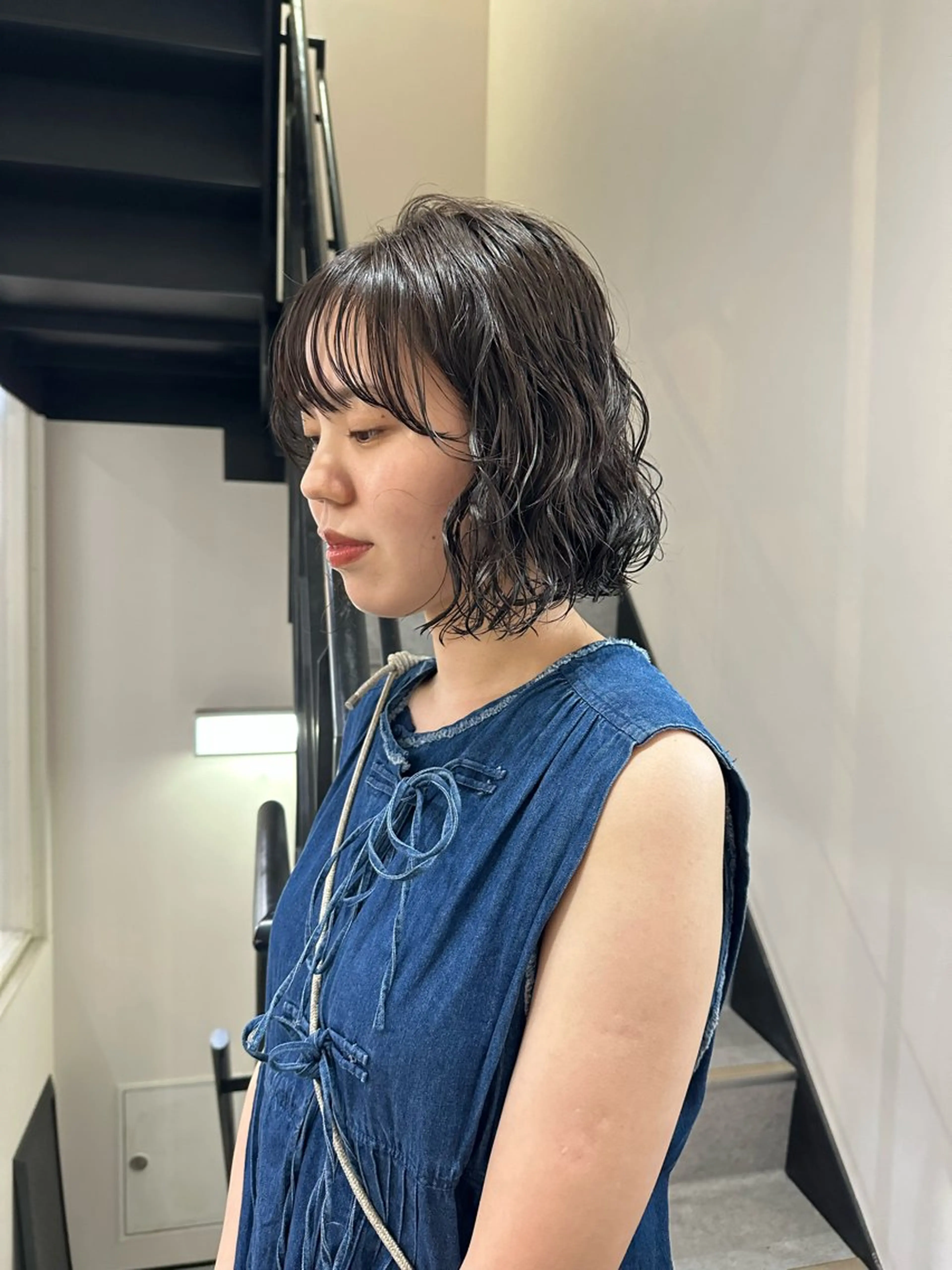 ミディアム nao/福岡美容室 パーマ/ボブパーマのヘアスタイル