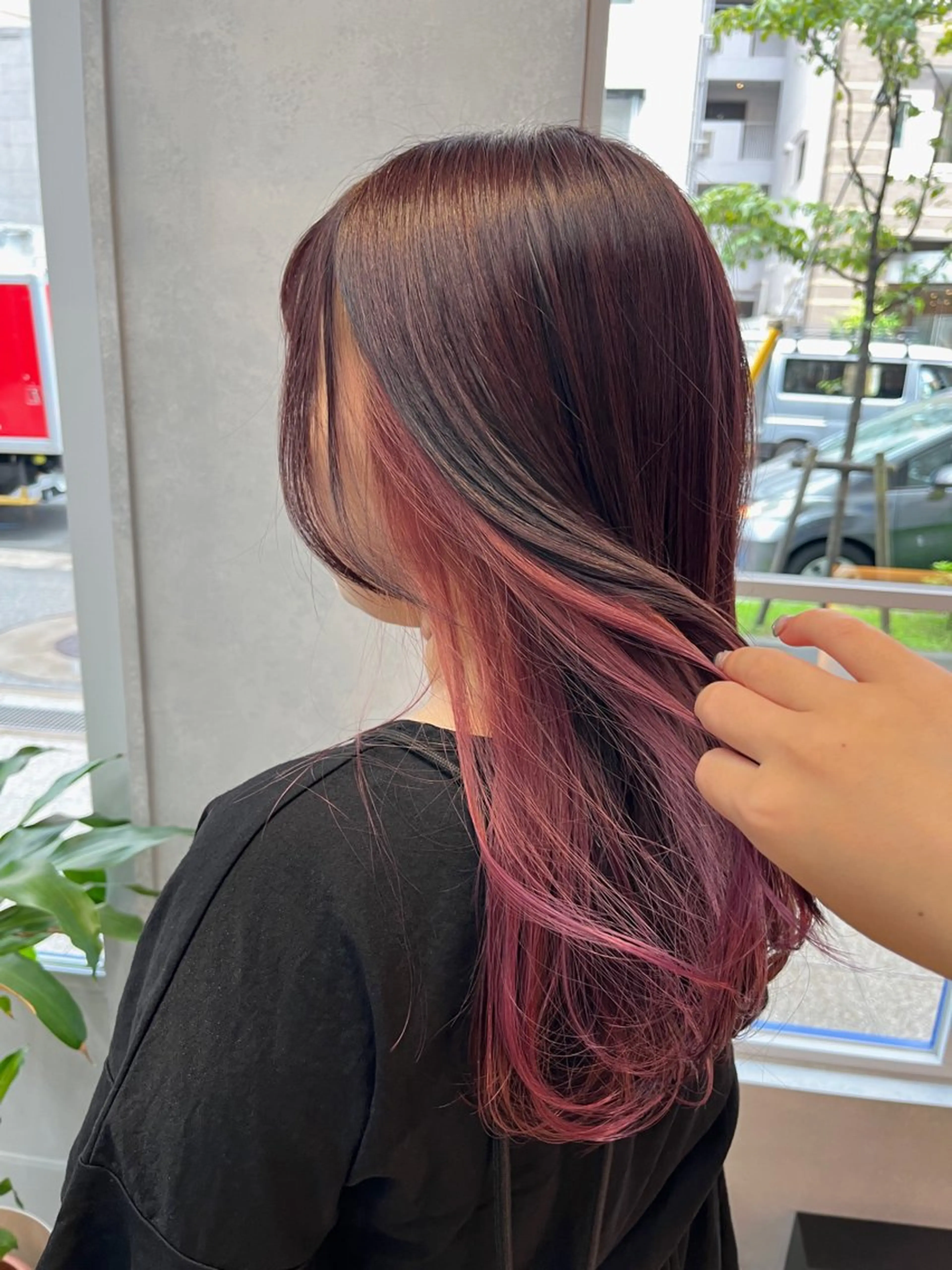 セミロング カラー カット ヘアカラー 🦩透明感カラー🦩 makoのヘアスタイル