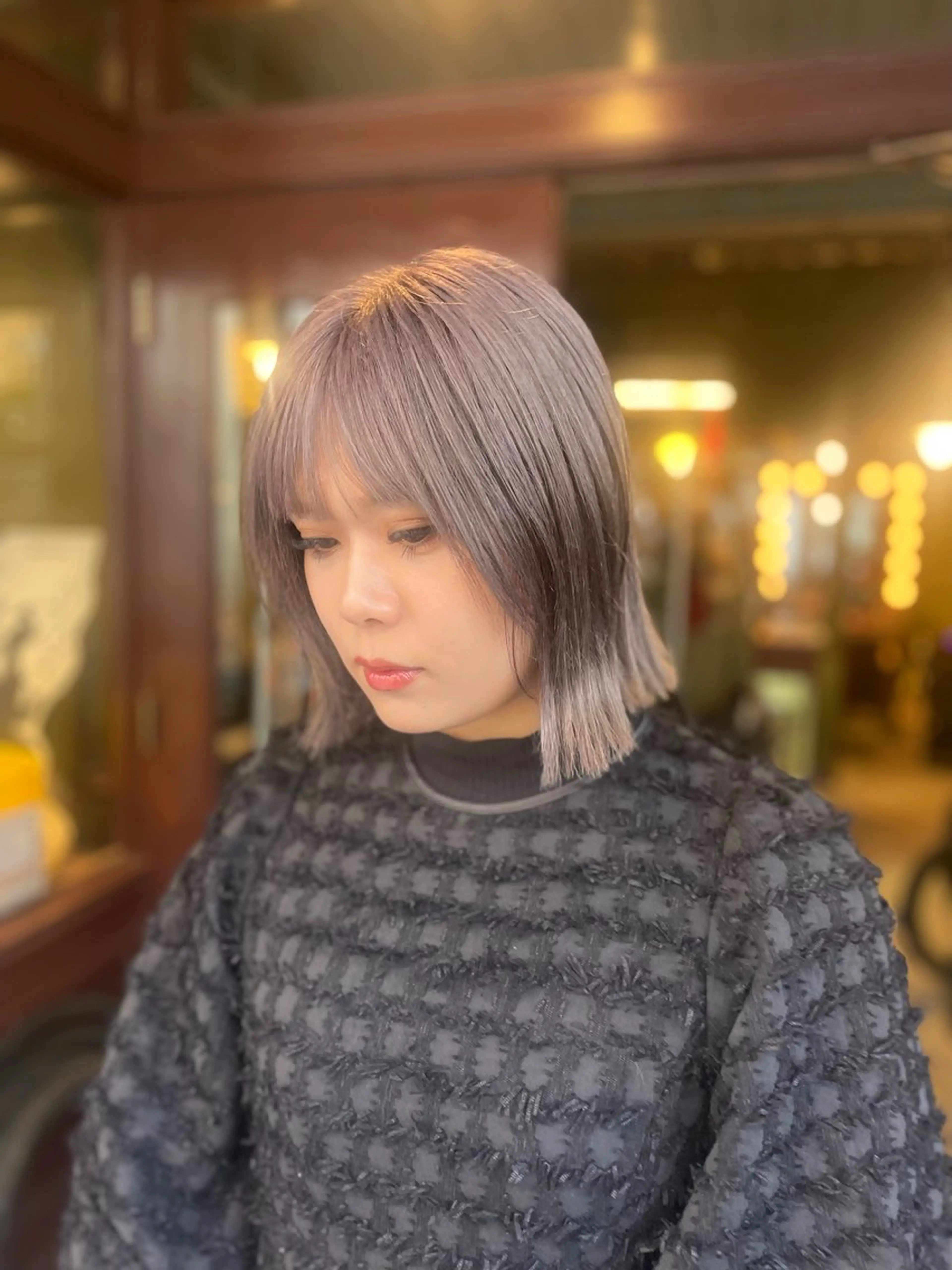 ミディアム カラー ヘアカラー トリートメント PATH-hair. storeのヘアスタイル