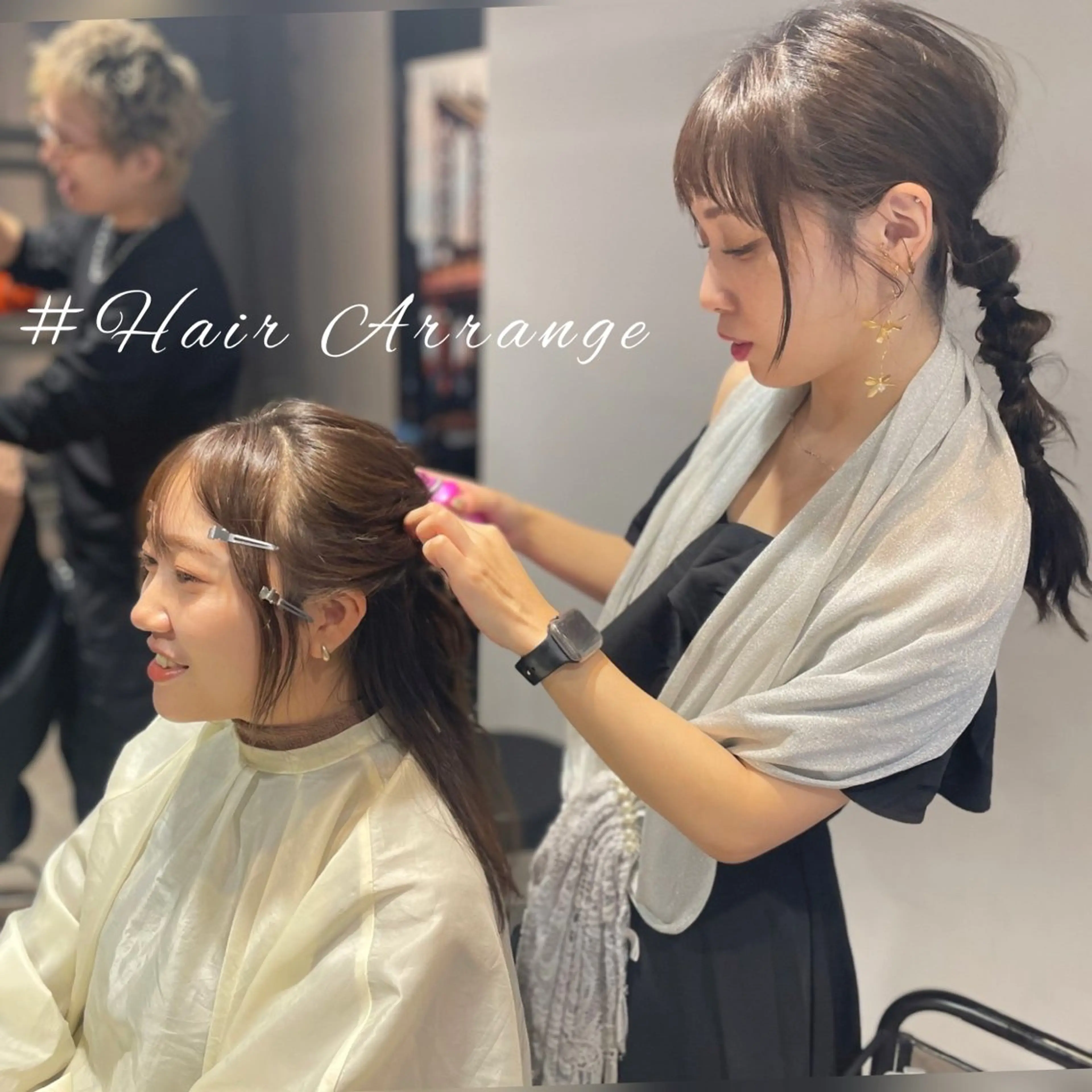 ミディアム ヘアアレンジ ヘアセット Dxxxx III所属・オシャレ女性目線の 大人メンズ❁⃘*.ﾟのヘアスタイル