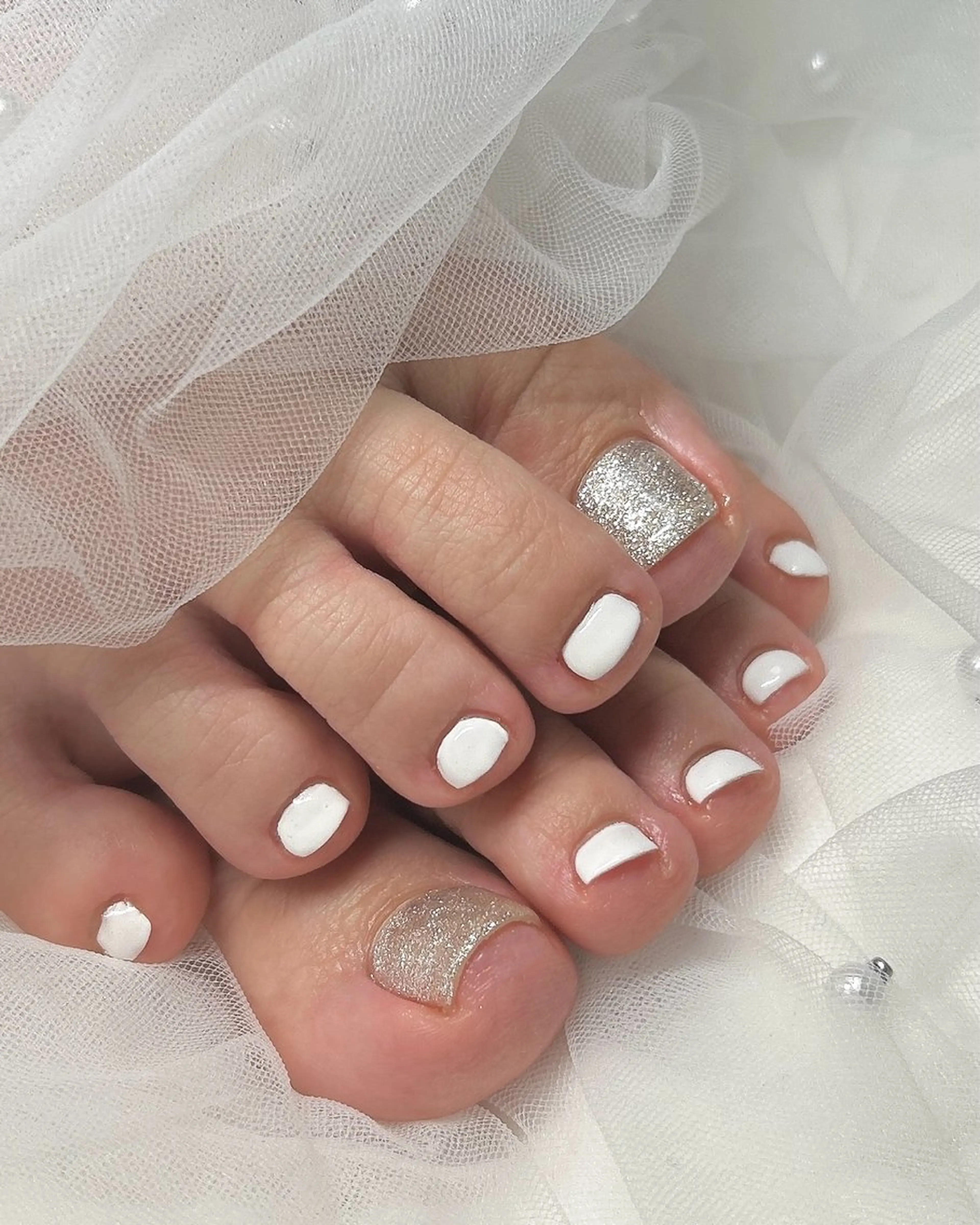 ネイル フットネイル ワンカラーネイル フットネイル ten nail salon　かえでのネイルデザイン