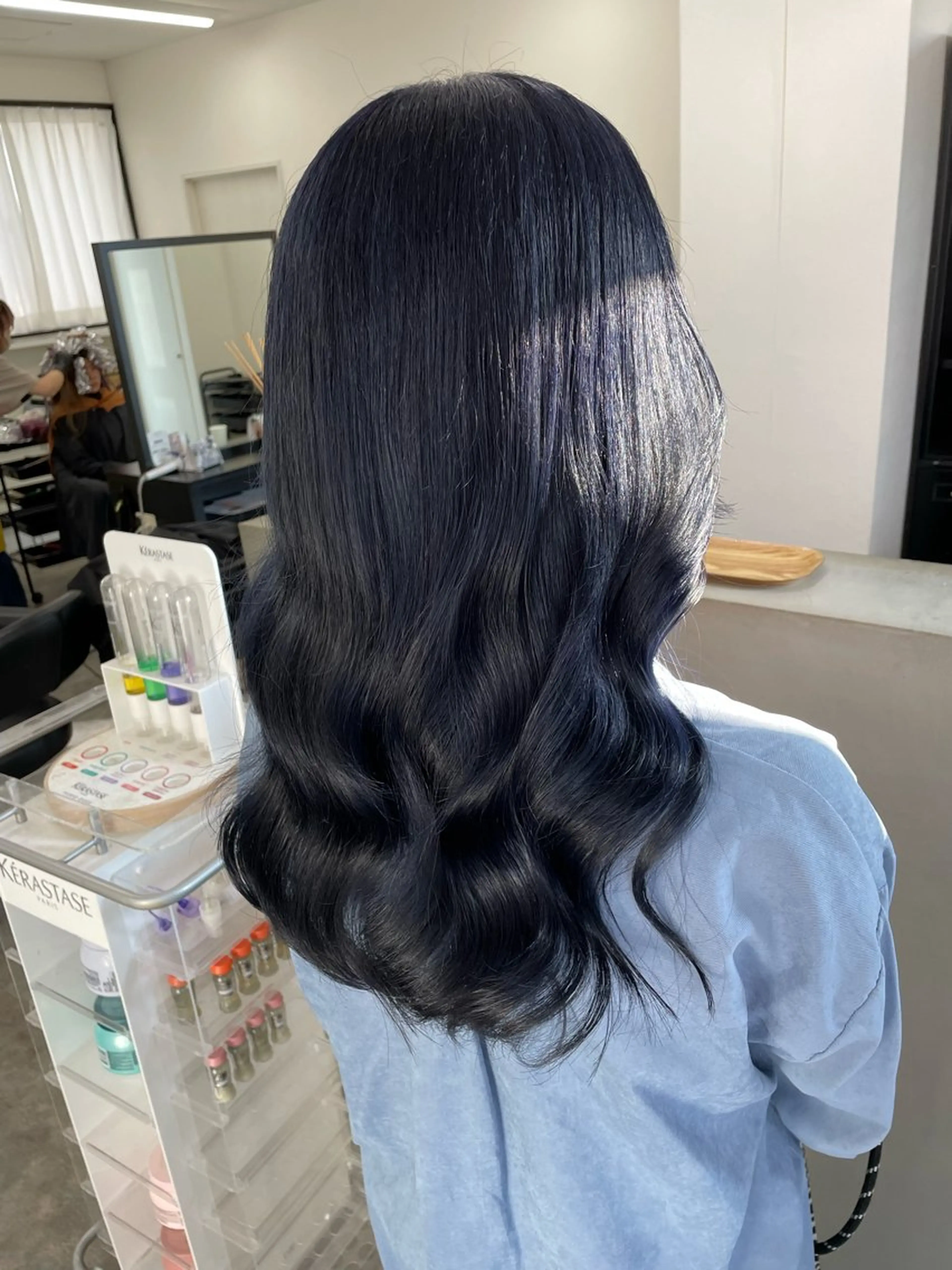 ロング カラー ブリーチ ブルーカラー ブルーバイオレット バイオレットカラー LOBY浦添店所属・LOBY浦添店 NABEのその他イメージ