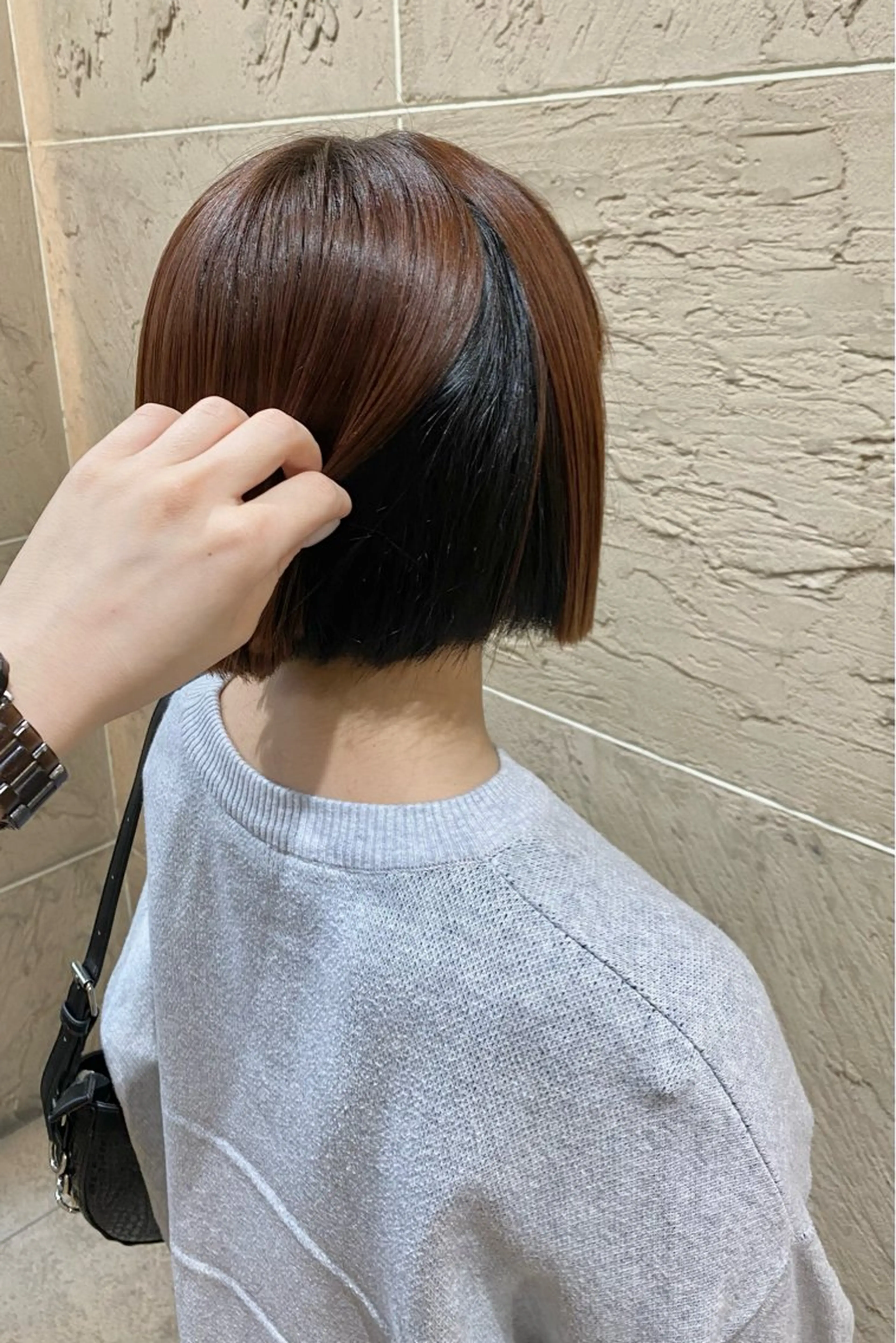 ミディアム カラー ヘアカラー 菊地 紗矢のヘアスタイル