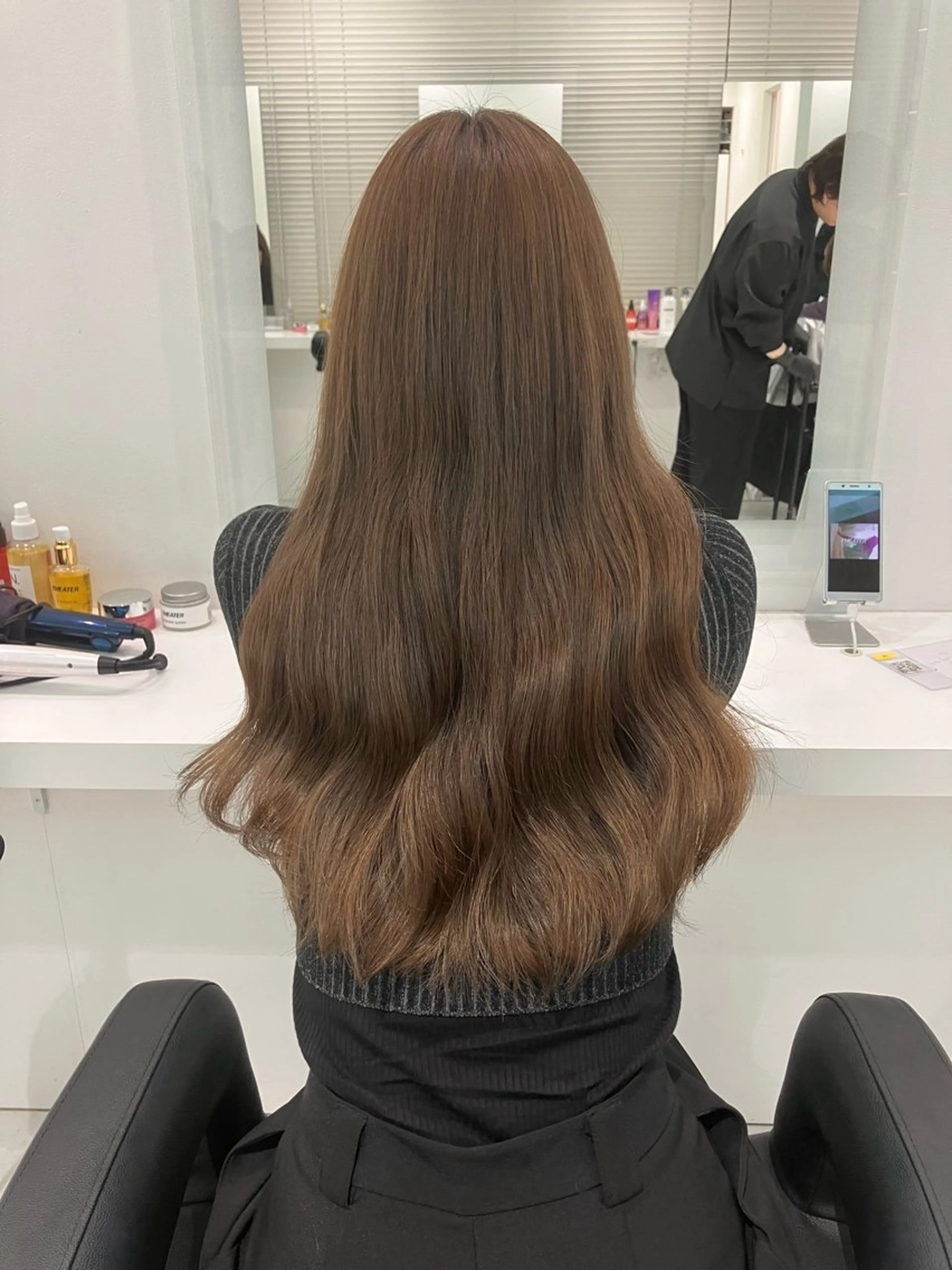 ロング カラー ヘアアレンジ 🫧透明感ラベンダー 似合わせ🫧あい🫧のヘアスタイル