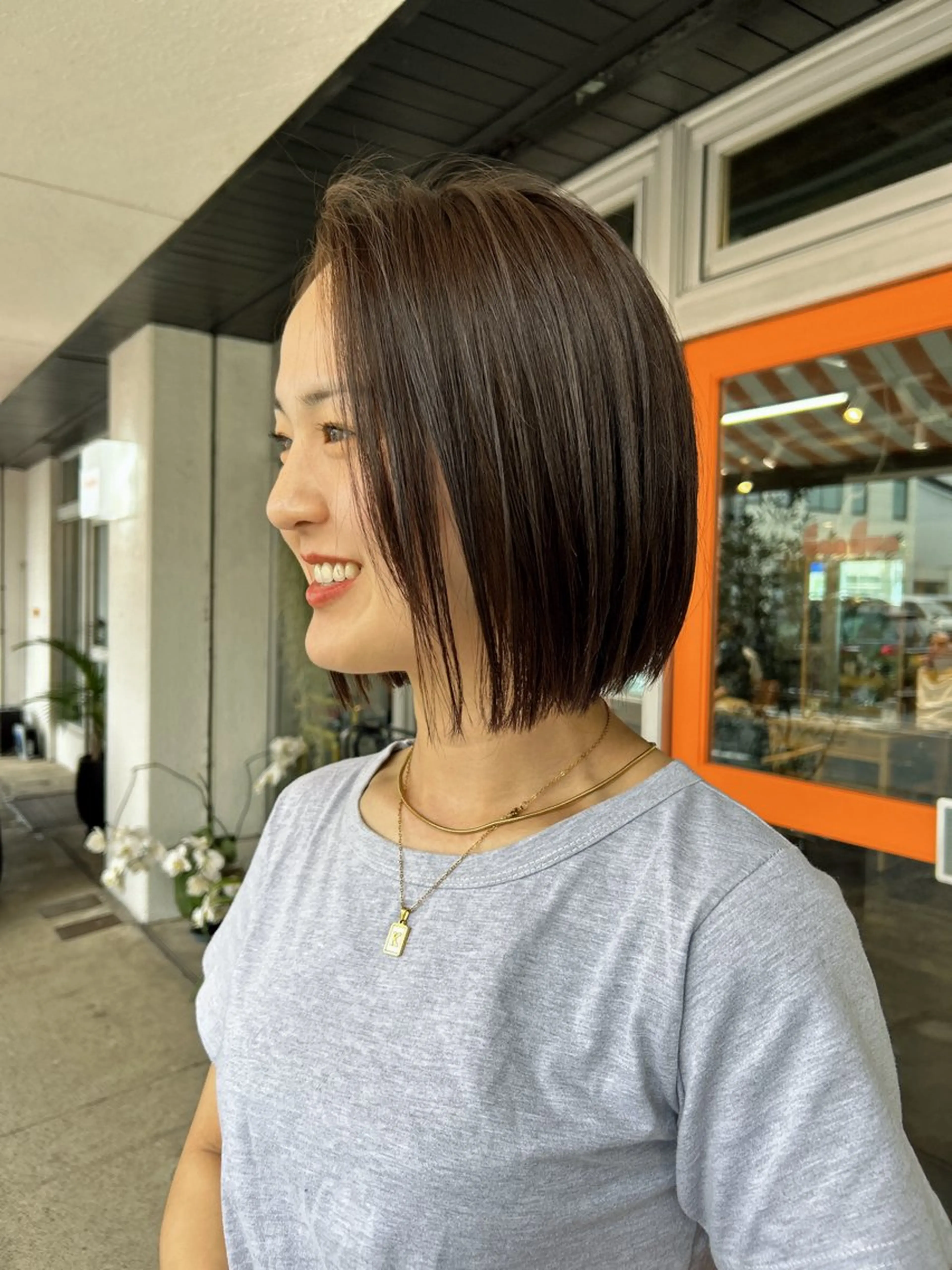 ショート カラー カット ヘアカラー トリートメント 透明感カラー 暖色shihoのヘアスタイル