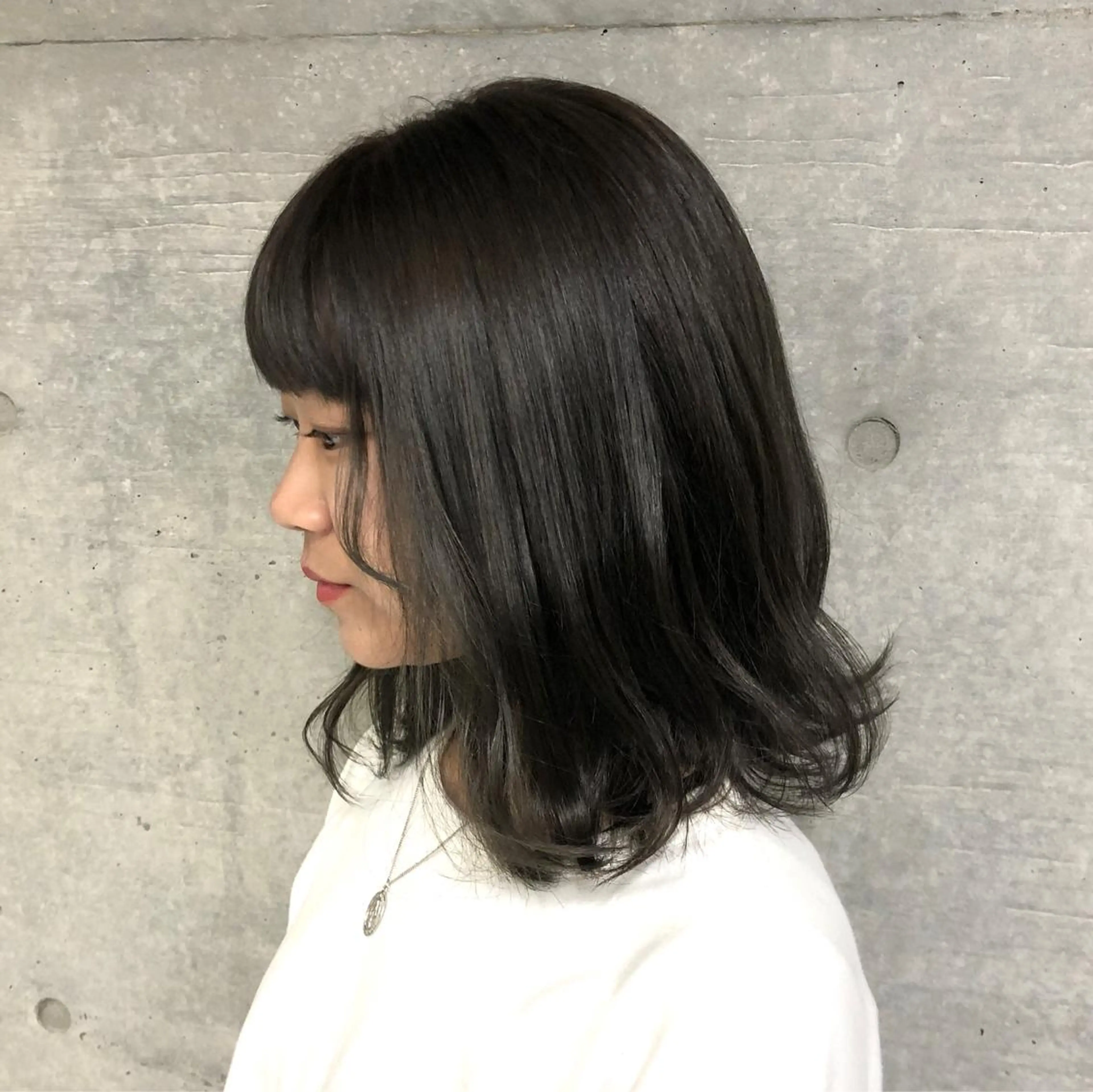 ミディアム カラー 透明感カラー ダークグレー グレージュ GrandStory SHIBUYA所属・卒業式お呼ばれ🕊️ ヘアセット✴︎ミキのヘアスタイル