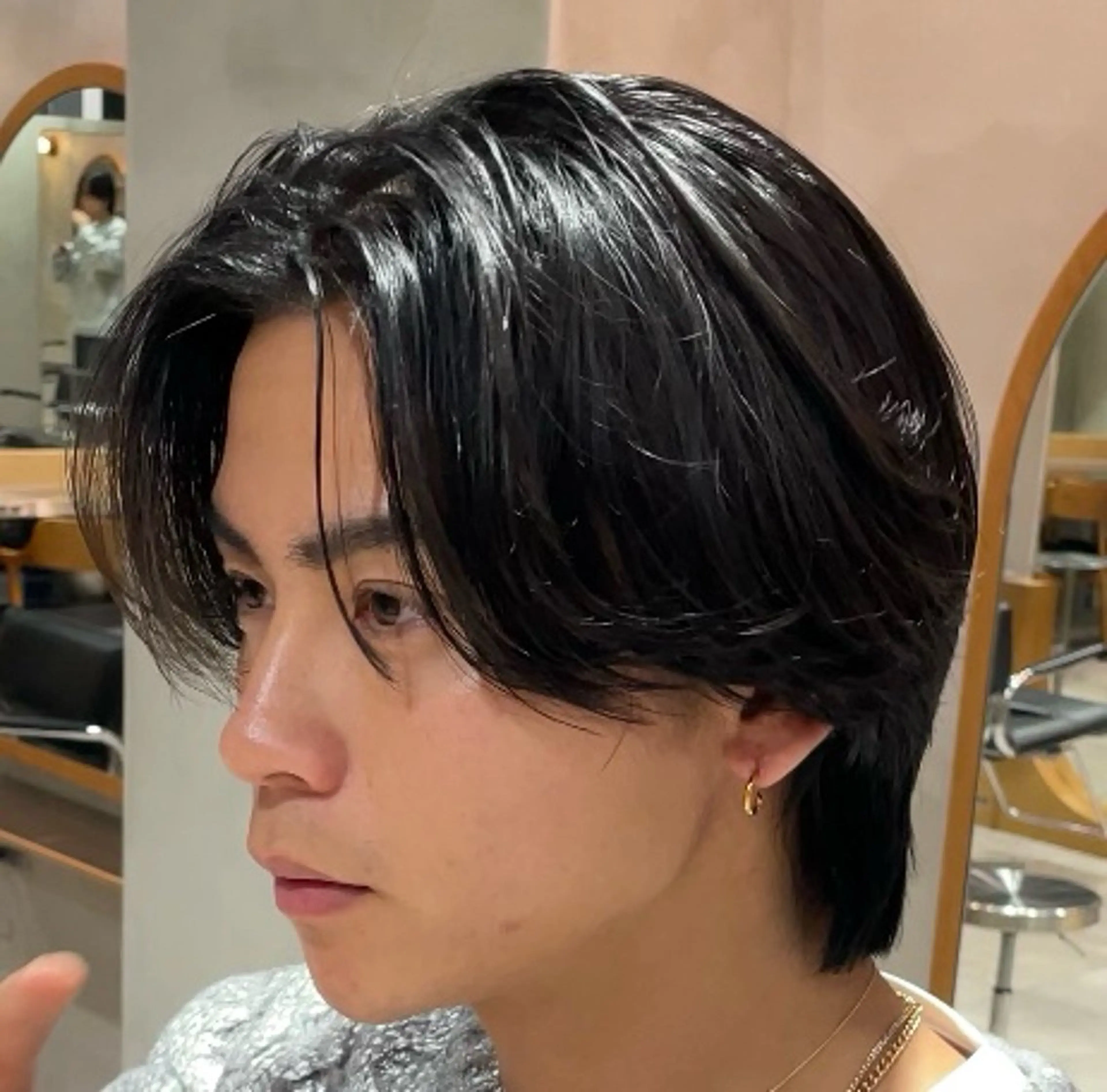 スタイリストカット✂️+ニュアンスパーマの写真