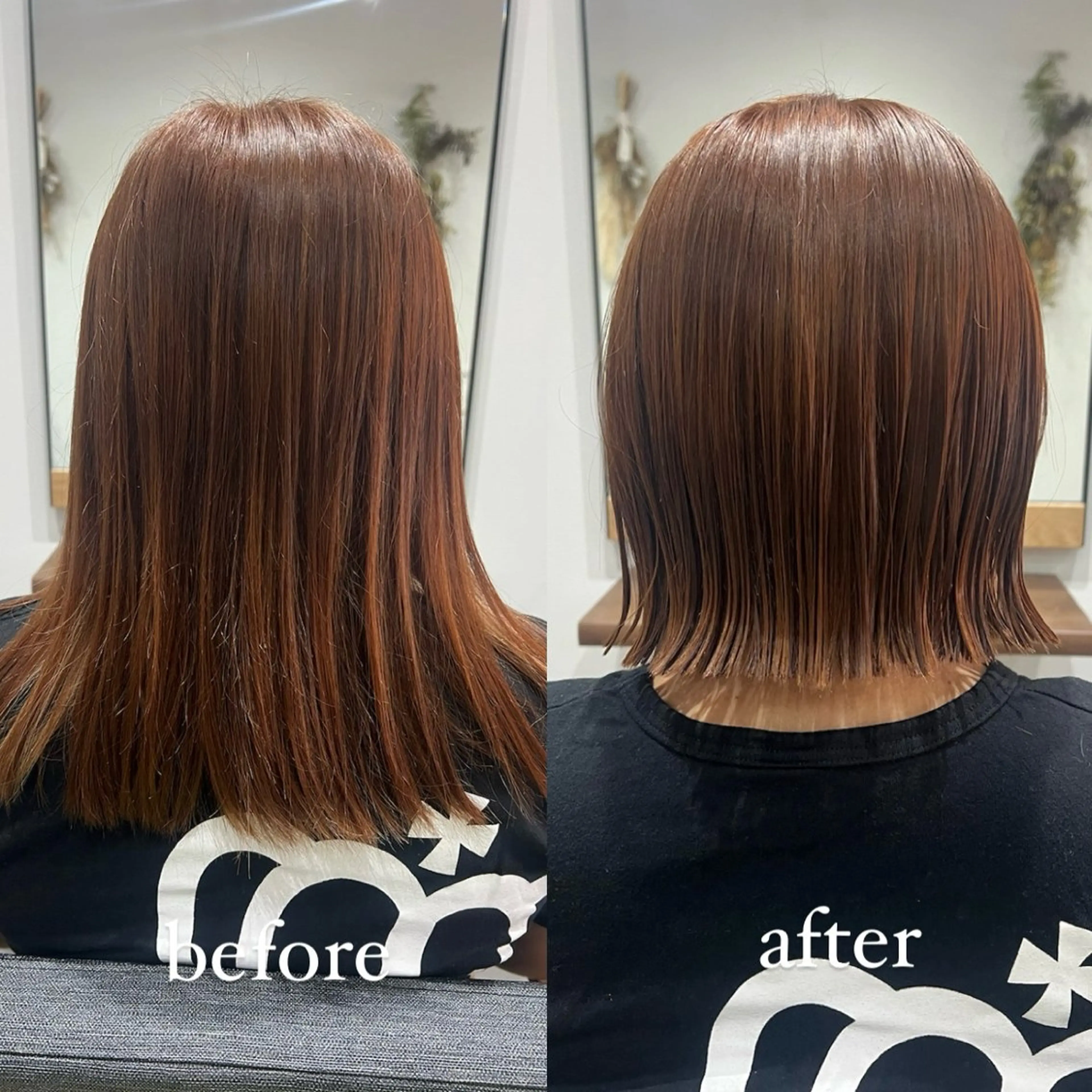 ショート 切りっぱなしボブ ボブ feliz  hair所属・福井 采未のヘアスタイル