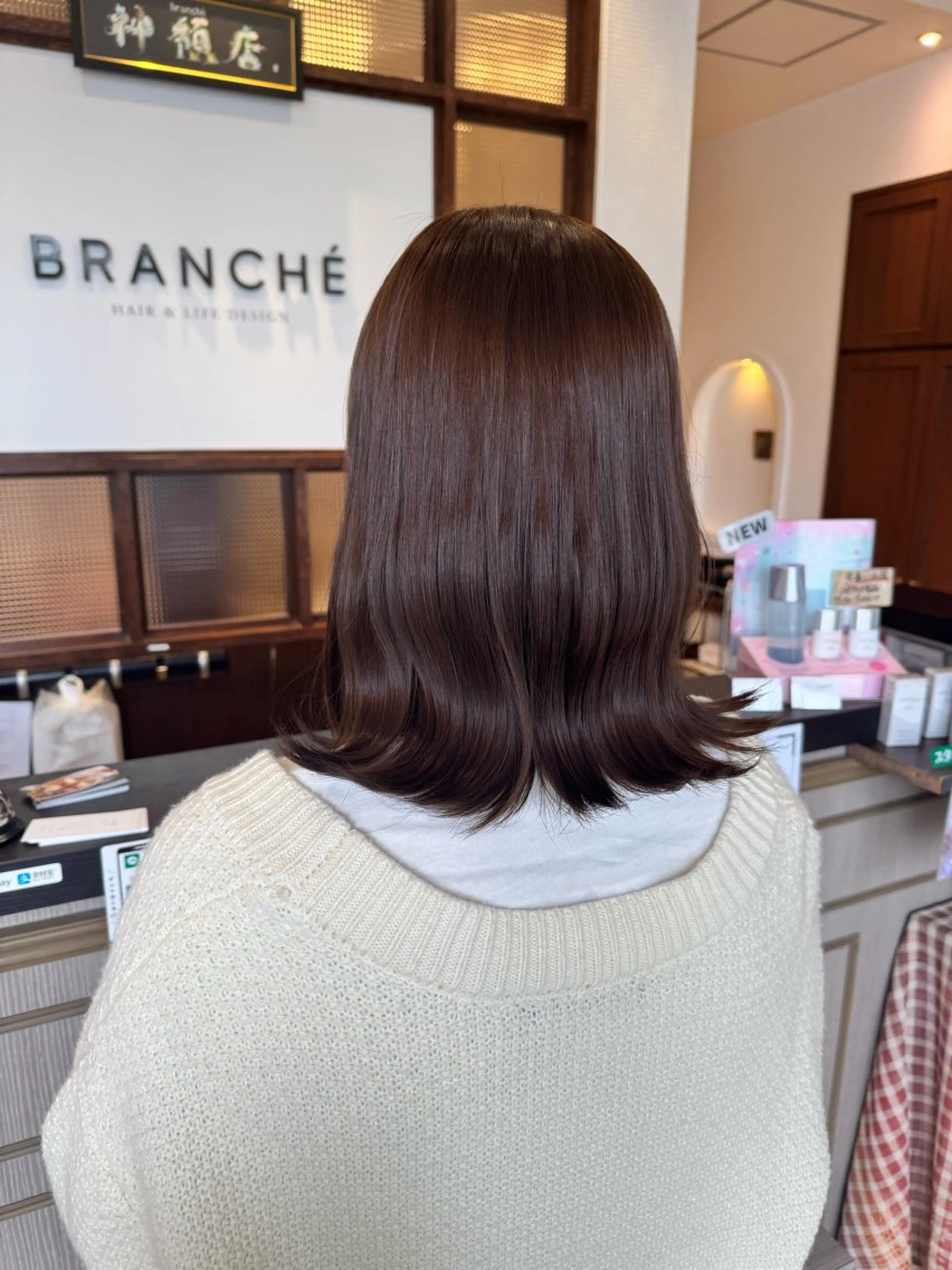 カラー ブラウンカラー ヘアカラー ブランシェ神領店 稲垣 葵のヘアスタイル
