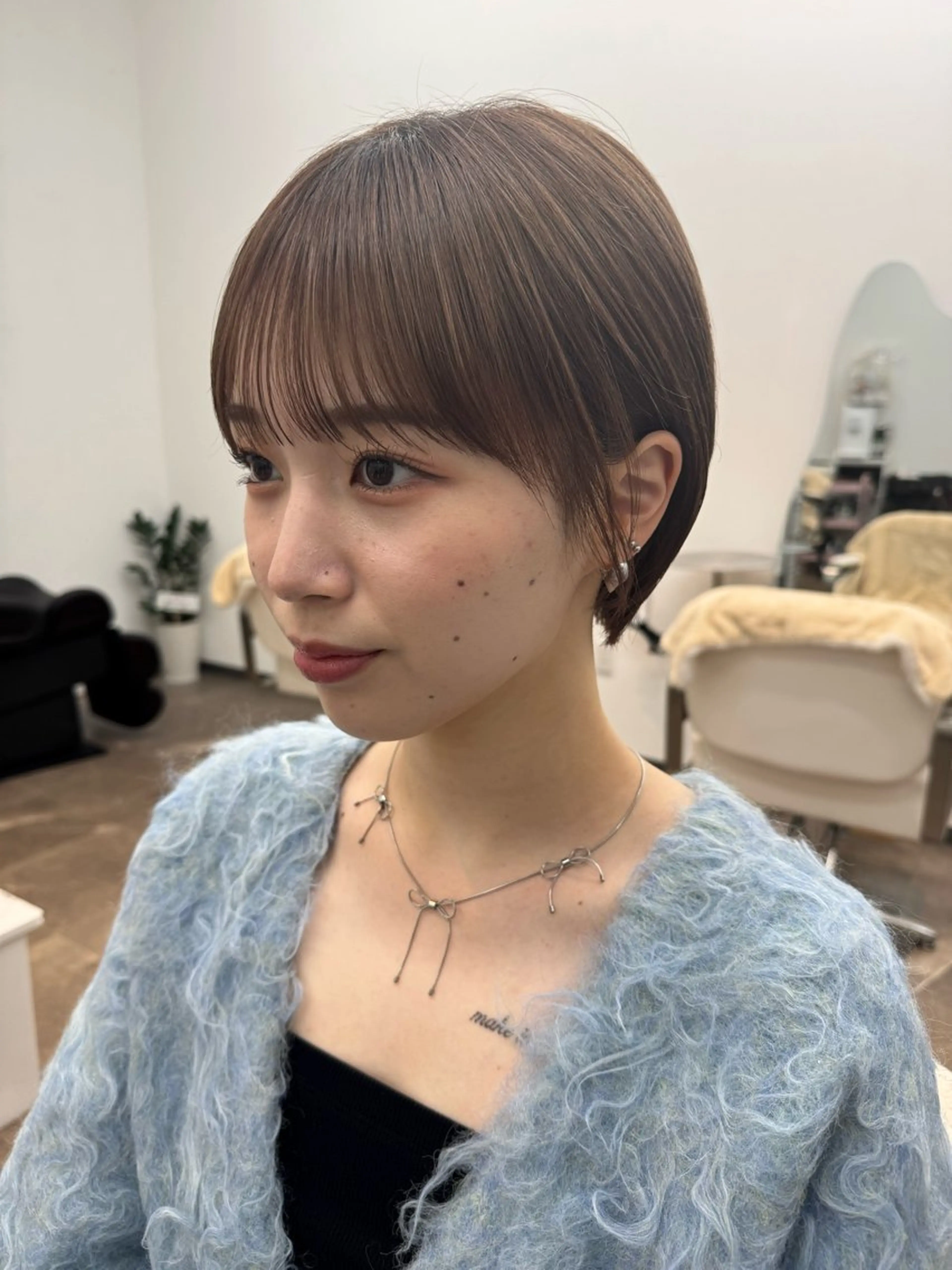 ショート カラー カット ヘアカラー トリートメント IVORY.所属・🟩白髪ぼかし/ ショート/ボブ/大司のヘアスタイル