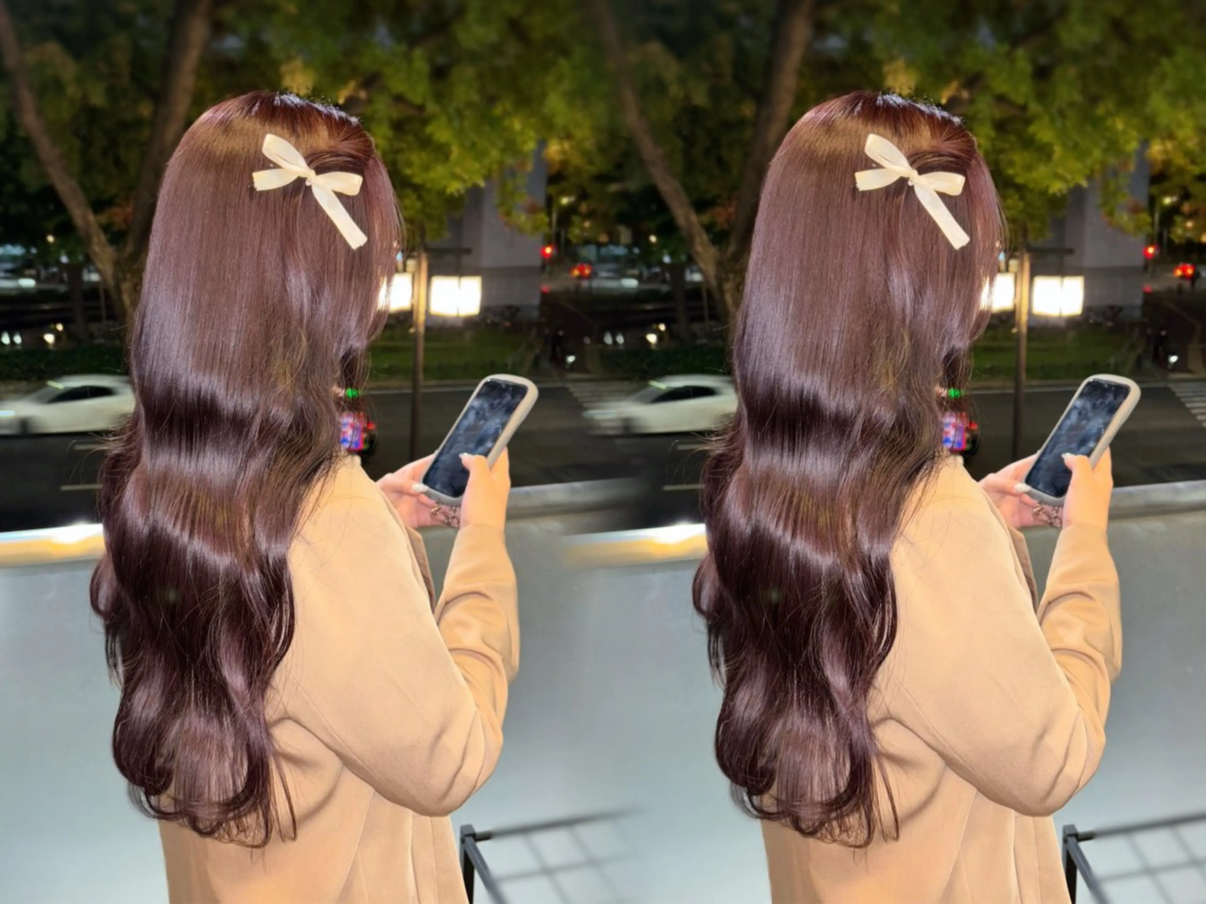 ロング カラー ブリーチ 透明感カラー ラベンダーカラー ブリーチなしカラー ピンクカラー ヘアカラー enne栄店 fukaのヘアスタイル