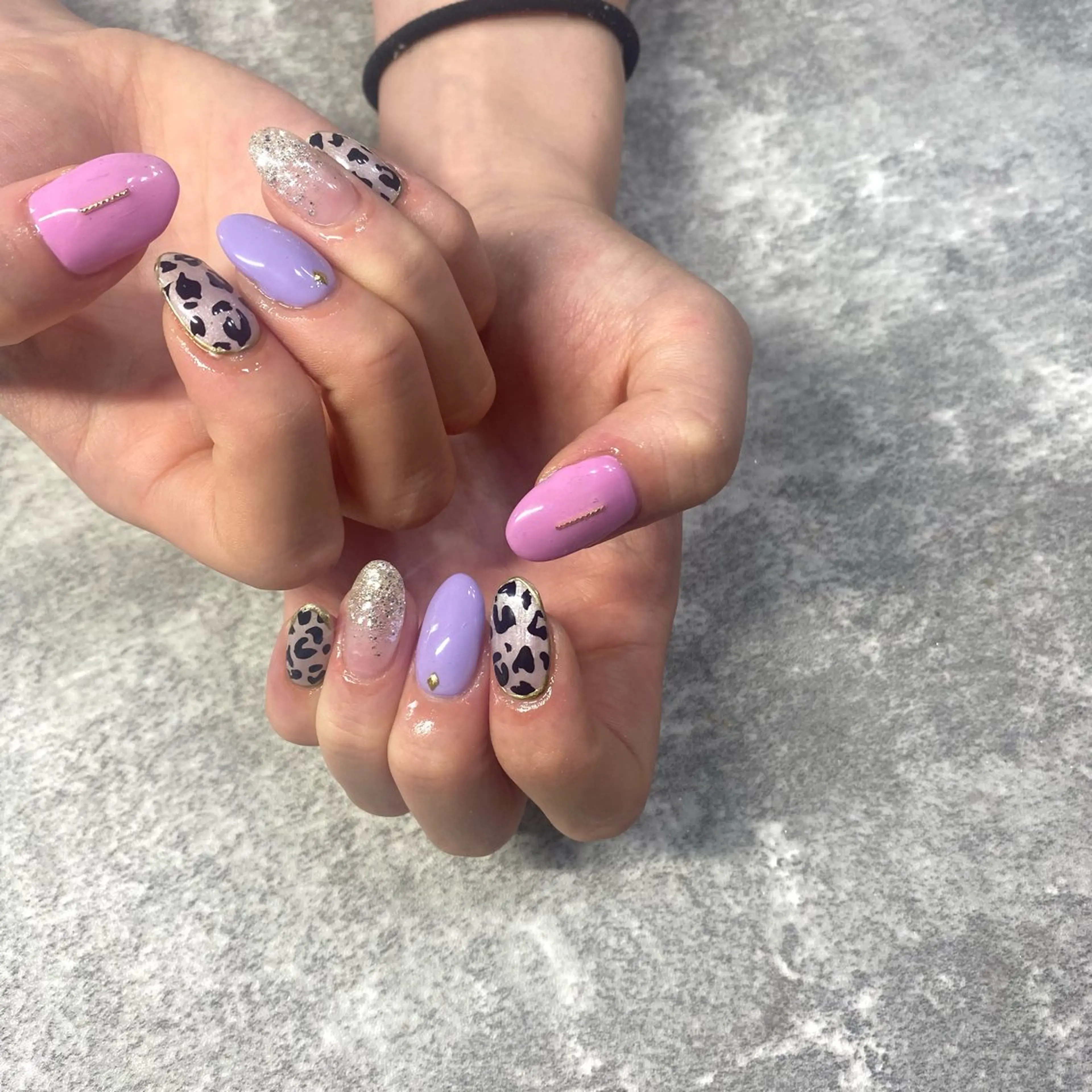 ネイル ピンク パープル ハンドネイル ★Rinail... .のネイルデザイン