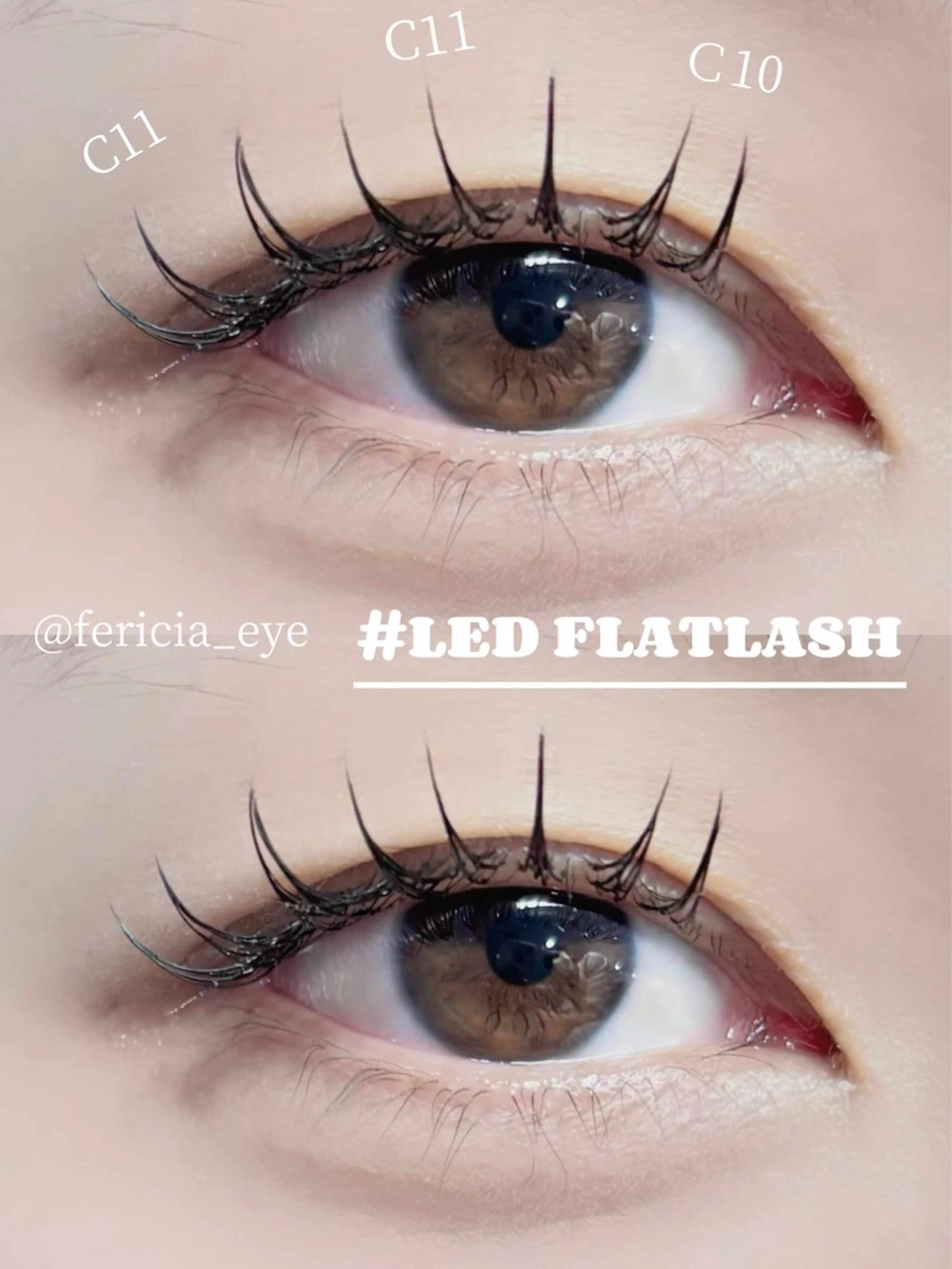 マツエク・マツパ フラットラッシュ Fericia 🎀ERIKAのマツエク・マツパデザイン