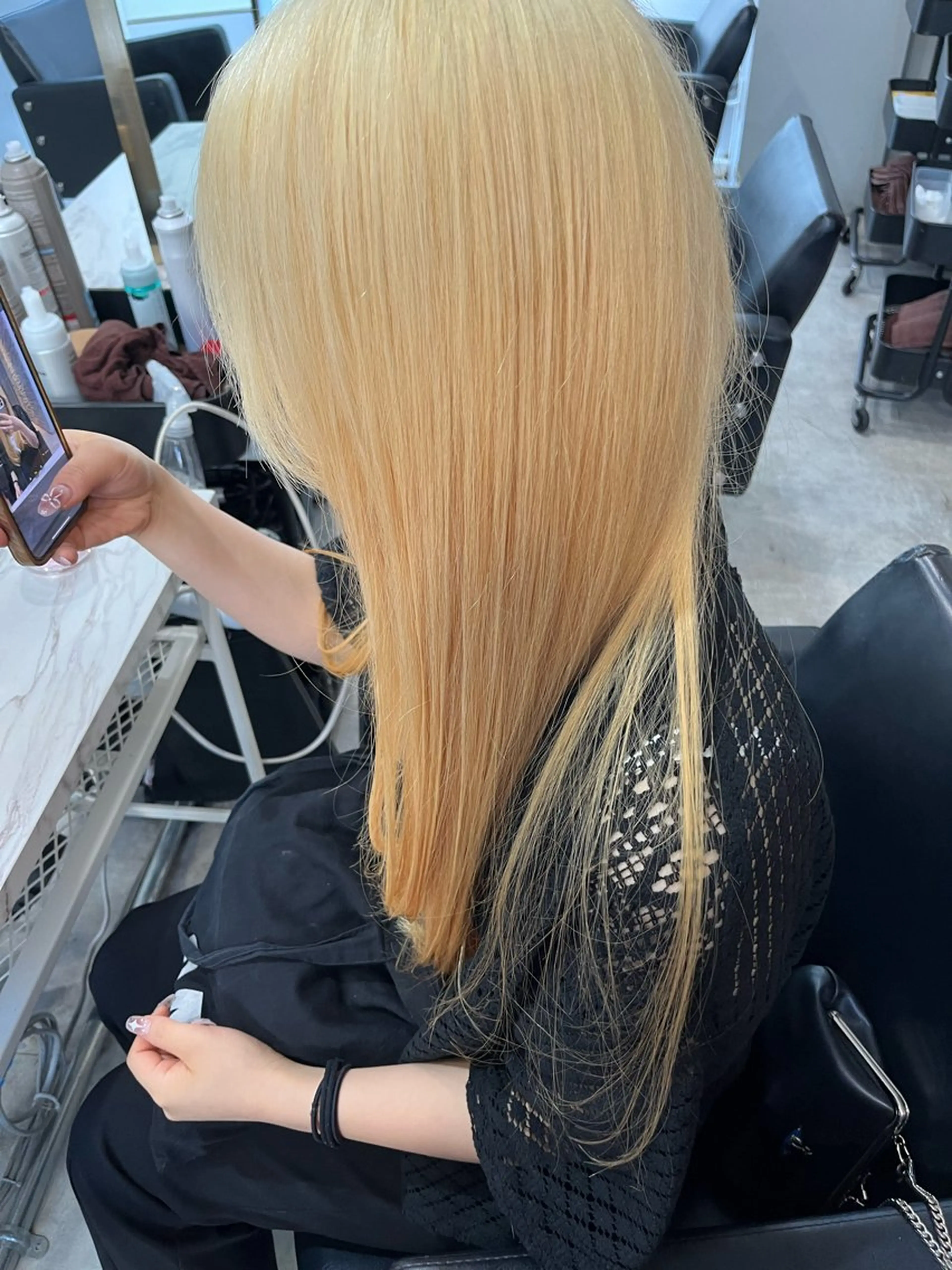 ロング カラー ヘアカラー トリートメント ヘアセット 🎀透明感 カラー🎀ミズキのヘアスタイル