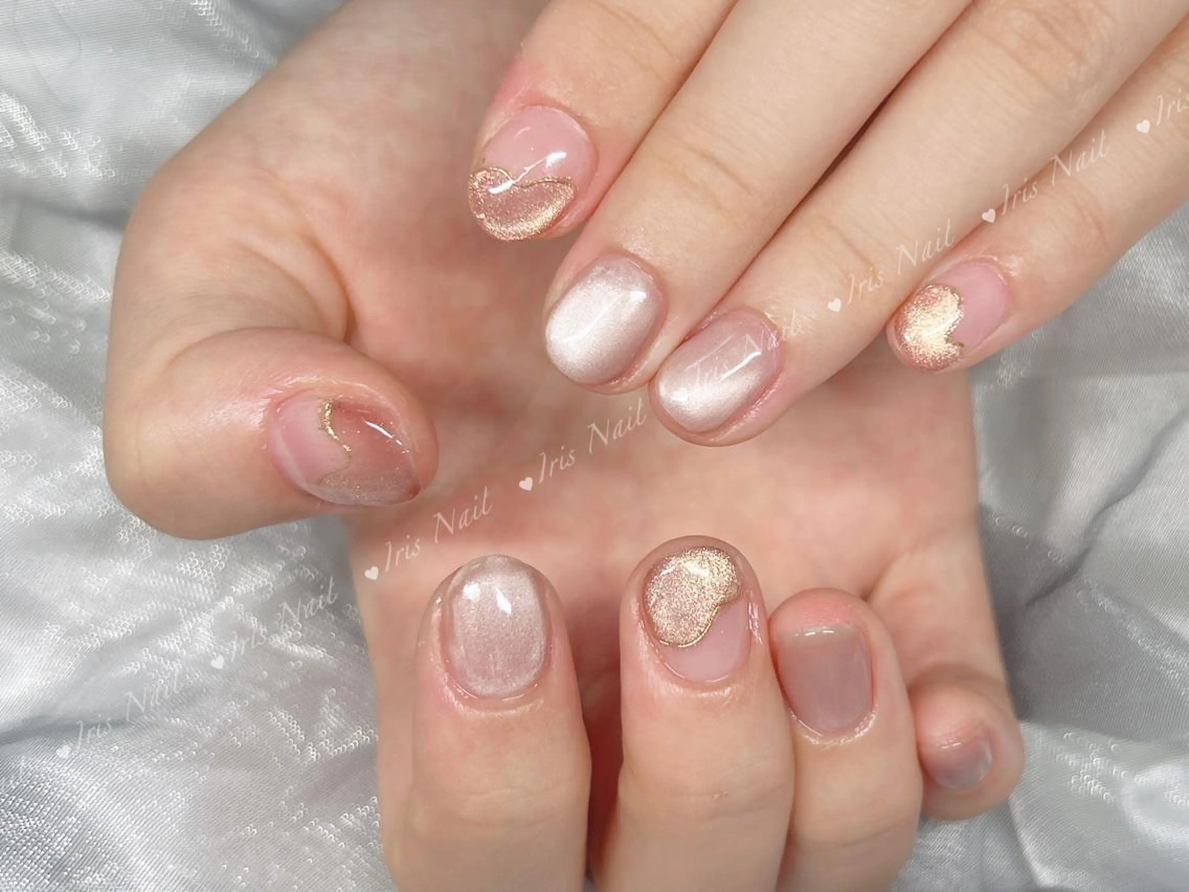 ネイル キラキラネイル マグネットネイル ハンドネイル ハンドケア IRIS NAIL大塚のネイルデザイン