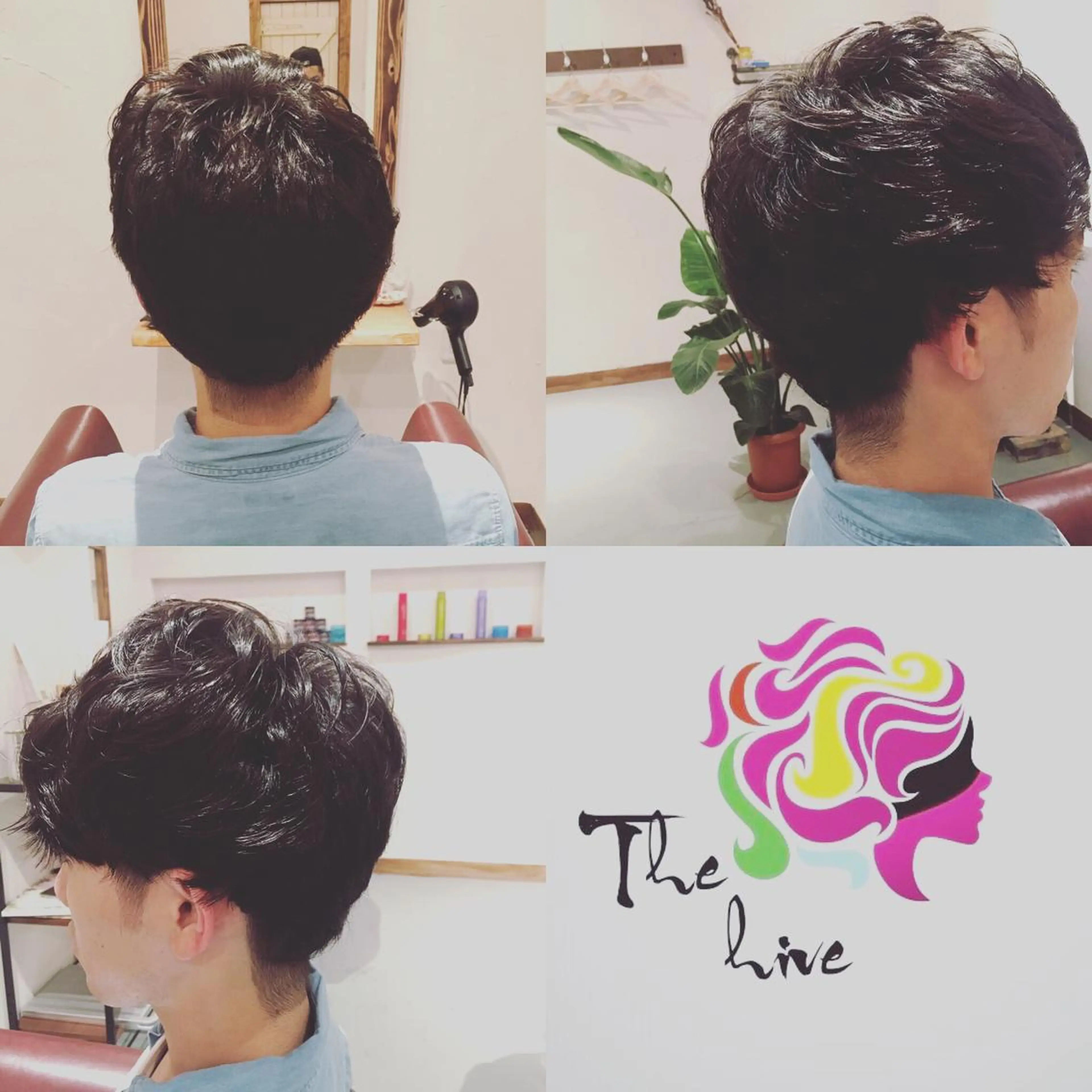 ショート パーマ メンズ Hair salon The  hiveのヘアスタイル