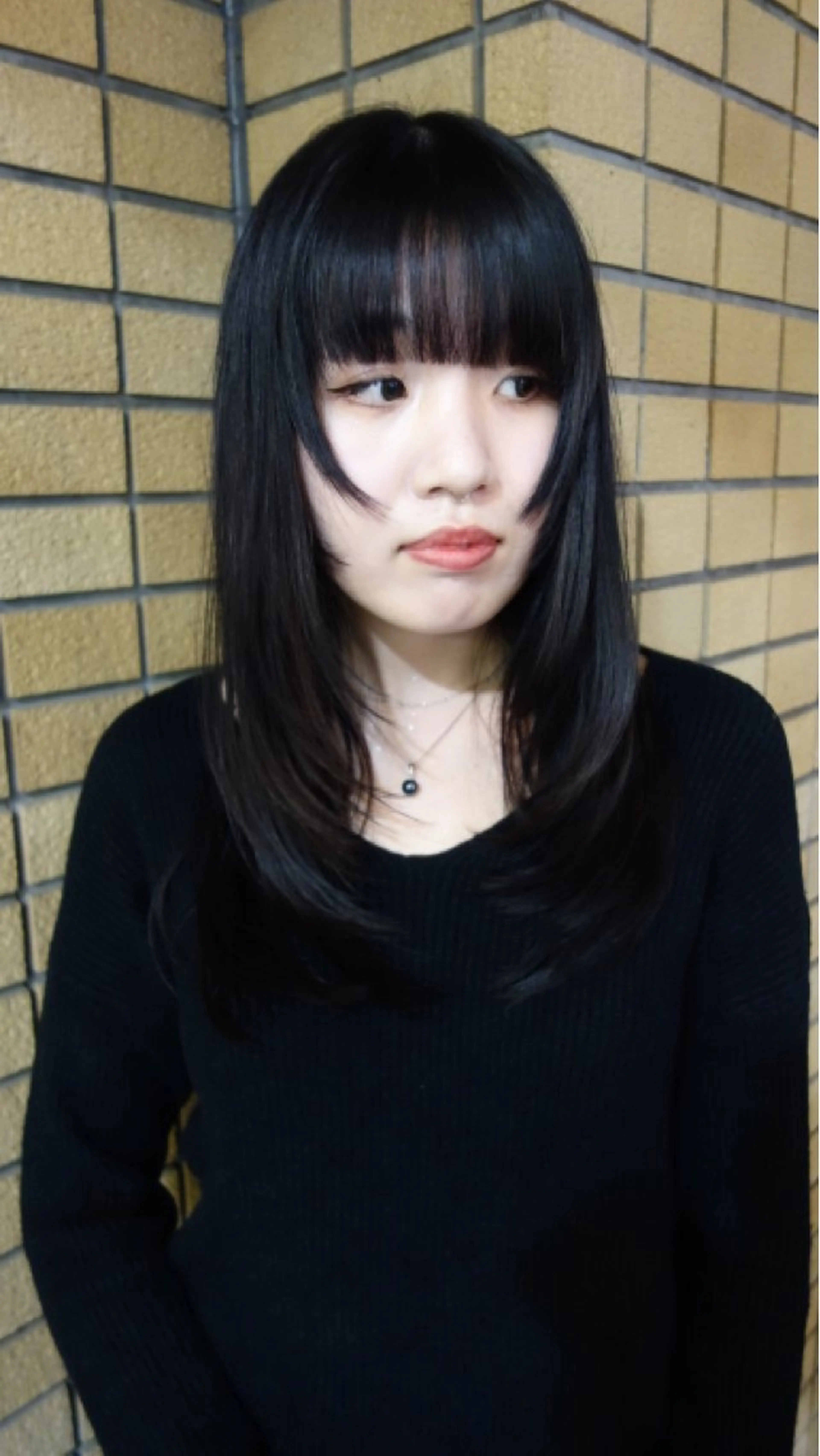 ロング 顔まわりレイヤー 顔周りカット 姫カット レイヤーカット OASIS表参道所属・OASIS 表参道 ミカド サトル△のヘアスタイル