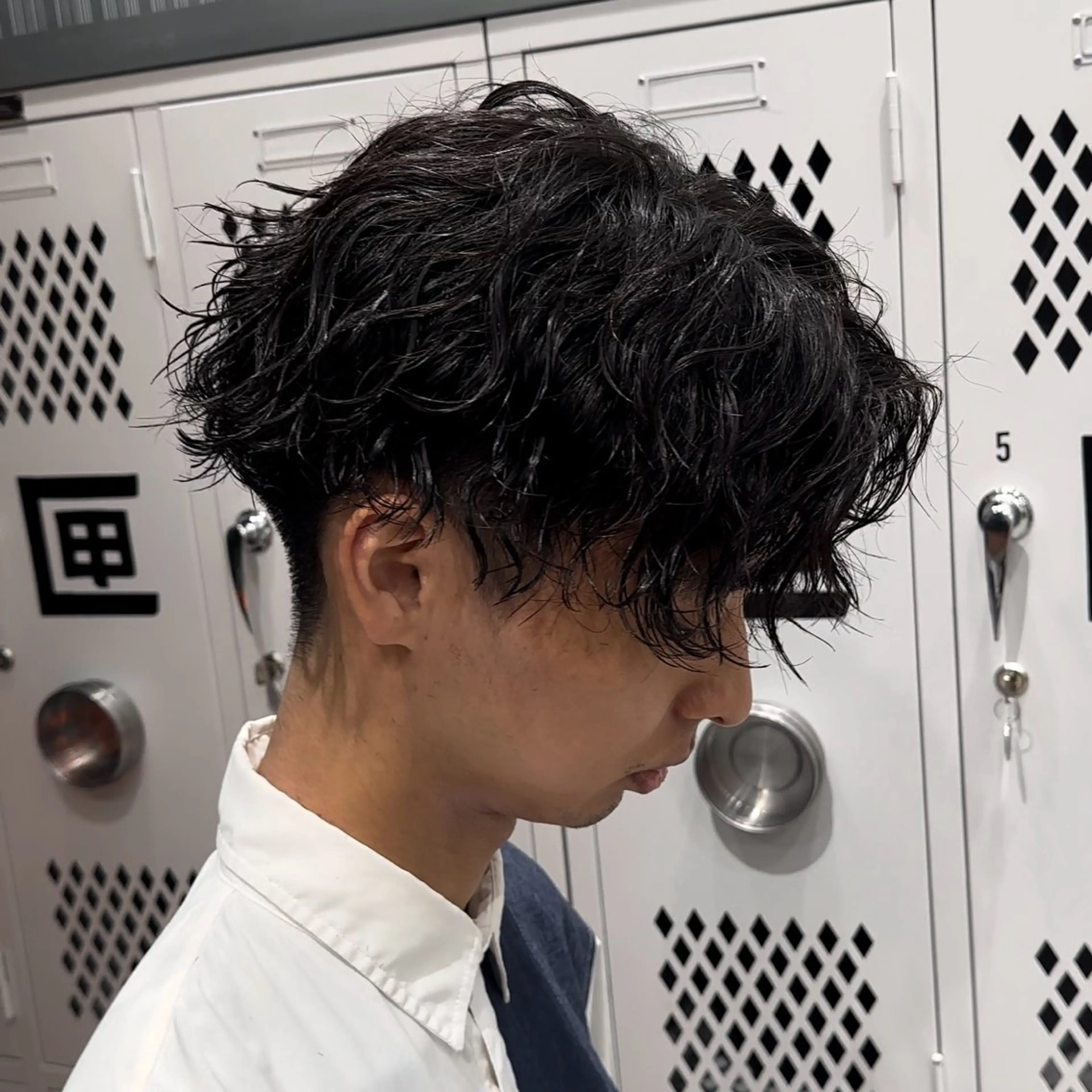パーマ メンズ カット パーマ トリートメント 当日予約⭕️ fifth渋谷太田のヘアスタイル