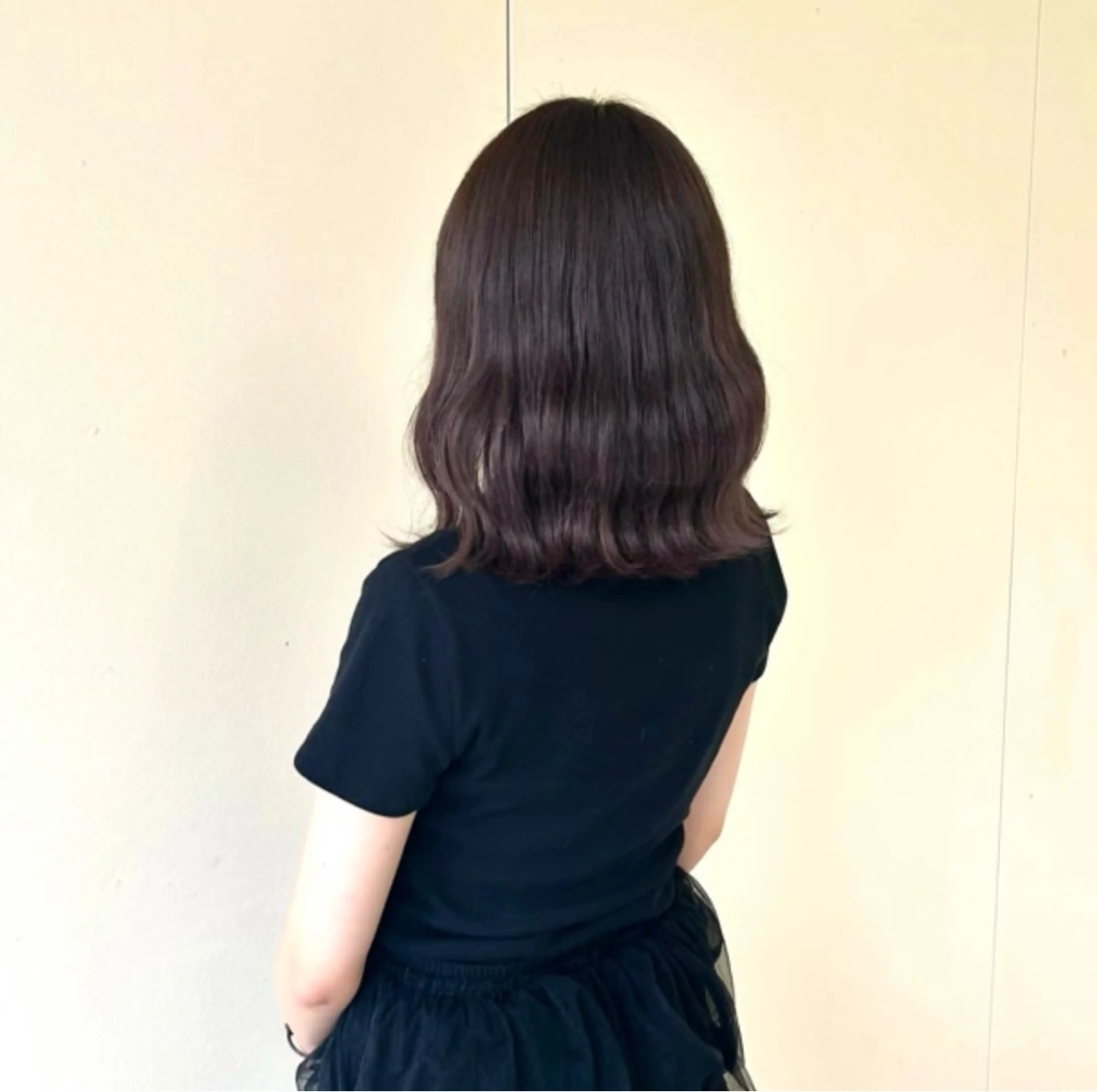 ミディアム カラー グレージュ ラベンダーカラー ラベンダーグレージュ ラベンダーグレー カシェリタ🌛 ハルナのヘアスタイル