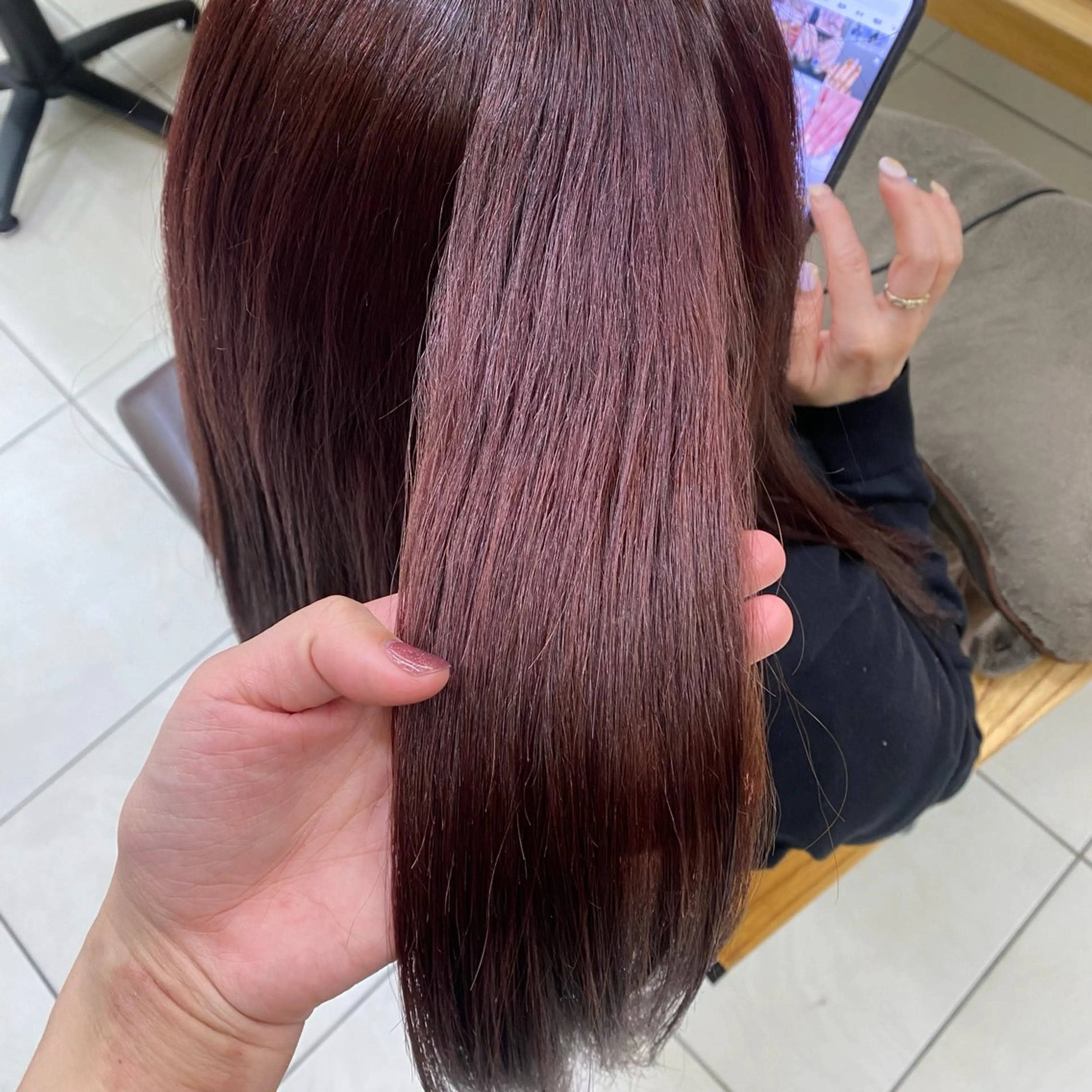 ロング カラー 🪼かえで🪼臼井 カラー/縮毛矯正のヘアスタイル