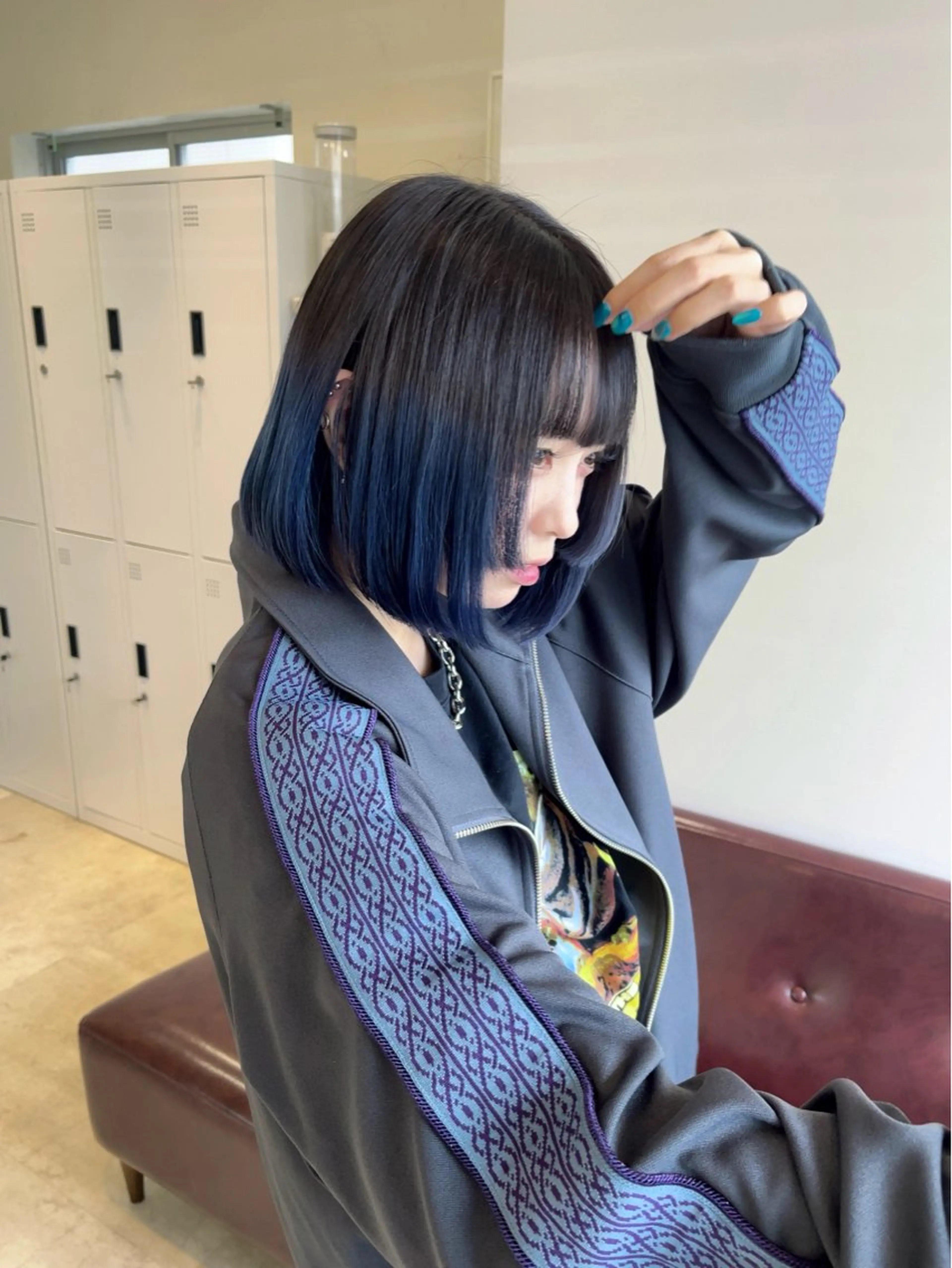 ショート ボブ 姫カット カット ヘアカラー トリートメント ﾚｲﾔｰ/ﾊｲﾄｰﾝ ೀユイ🌙のヘアスタイル