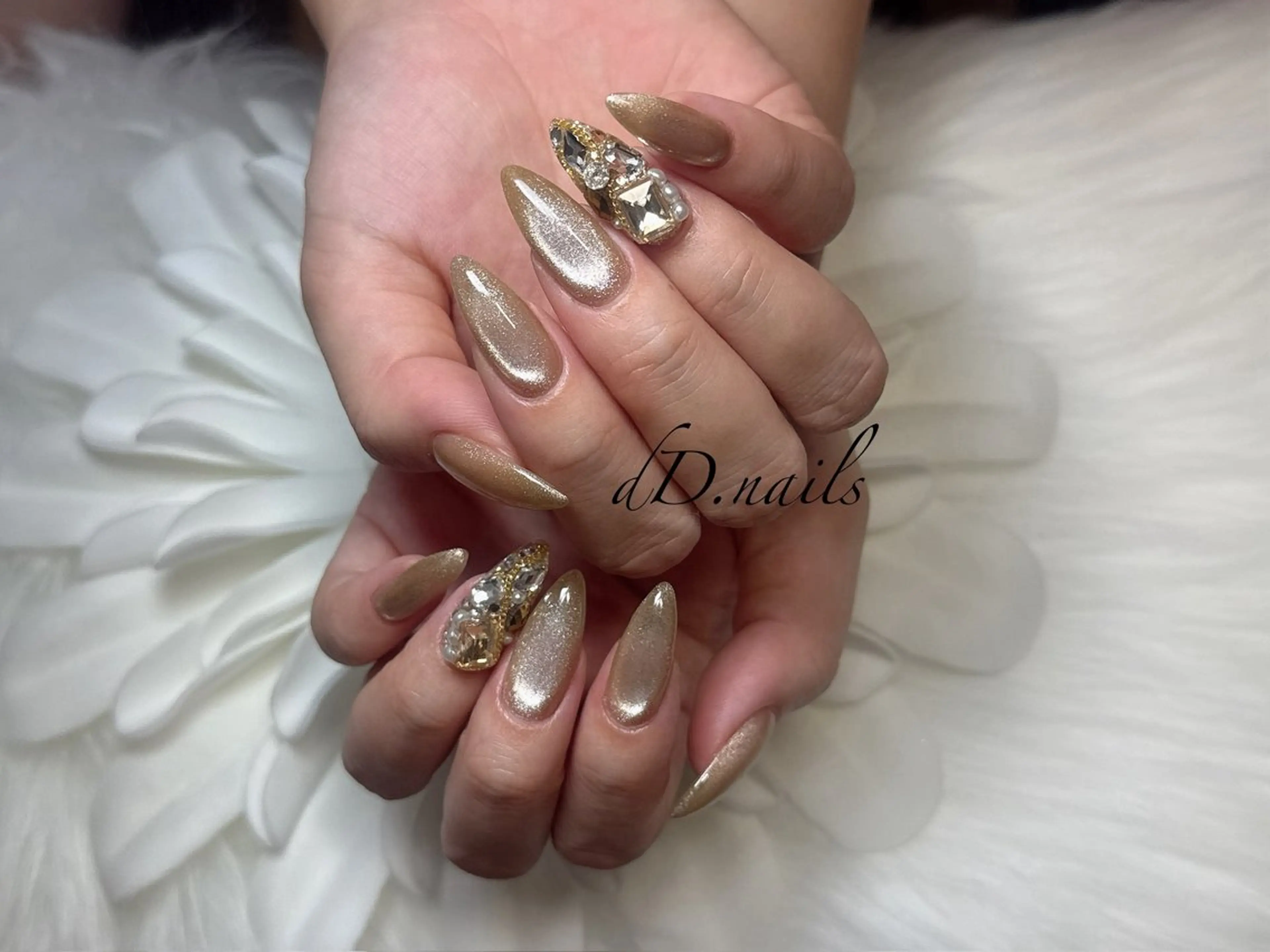 ロング ハンドネイル dD.nails 杉戸町ネイルのネイルデザイン