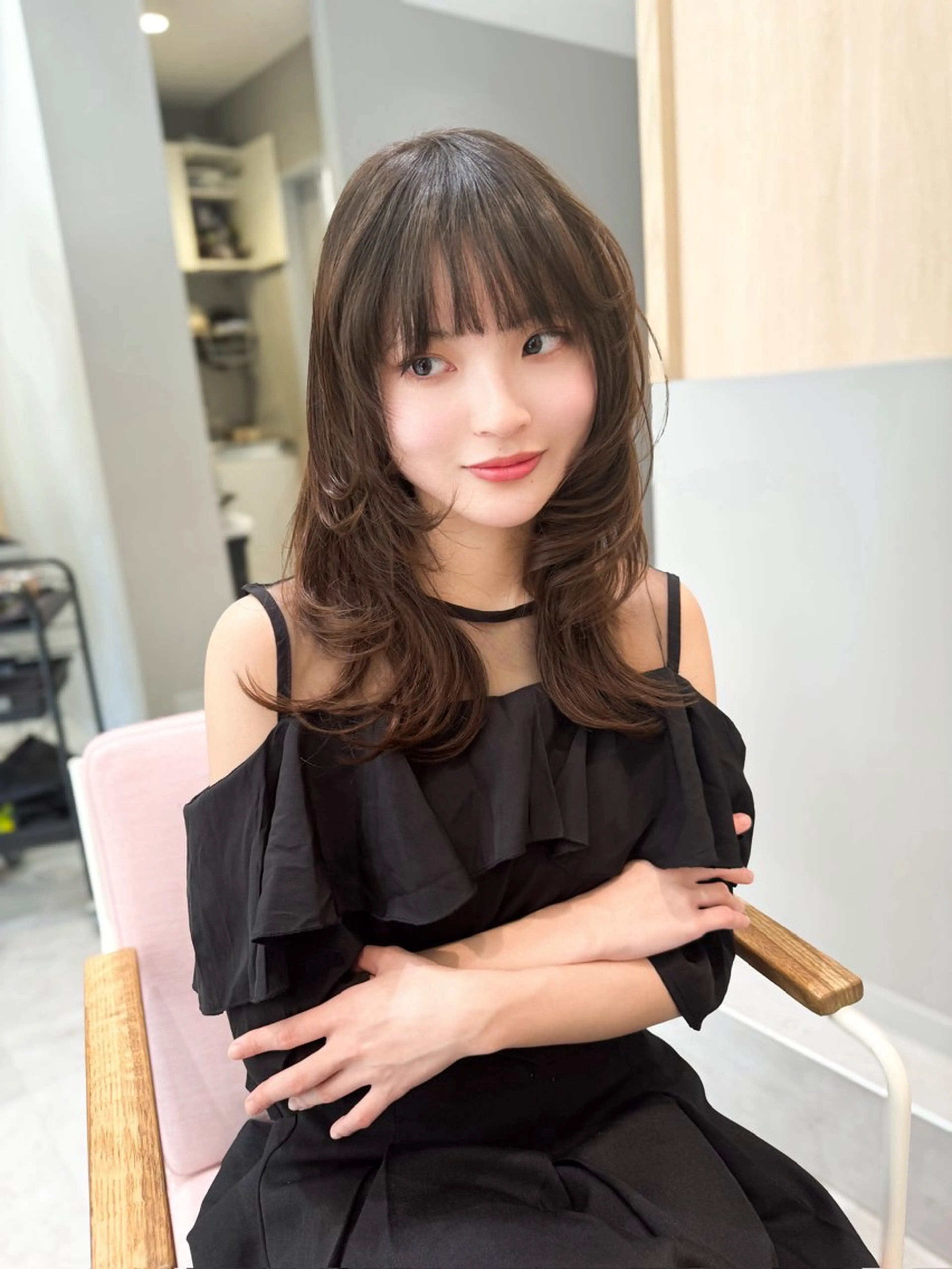 セミロング カラー カット ヘアカラー トリートメント ✂️似合わせの魔術師 石田一樹✂️のヘアスタイル