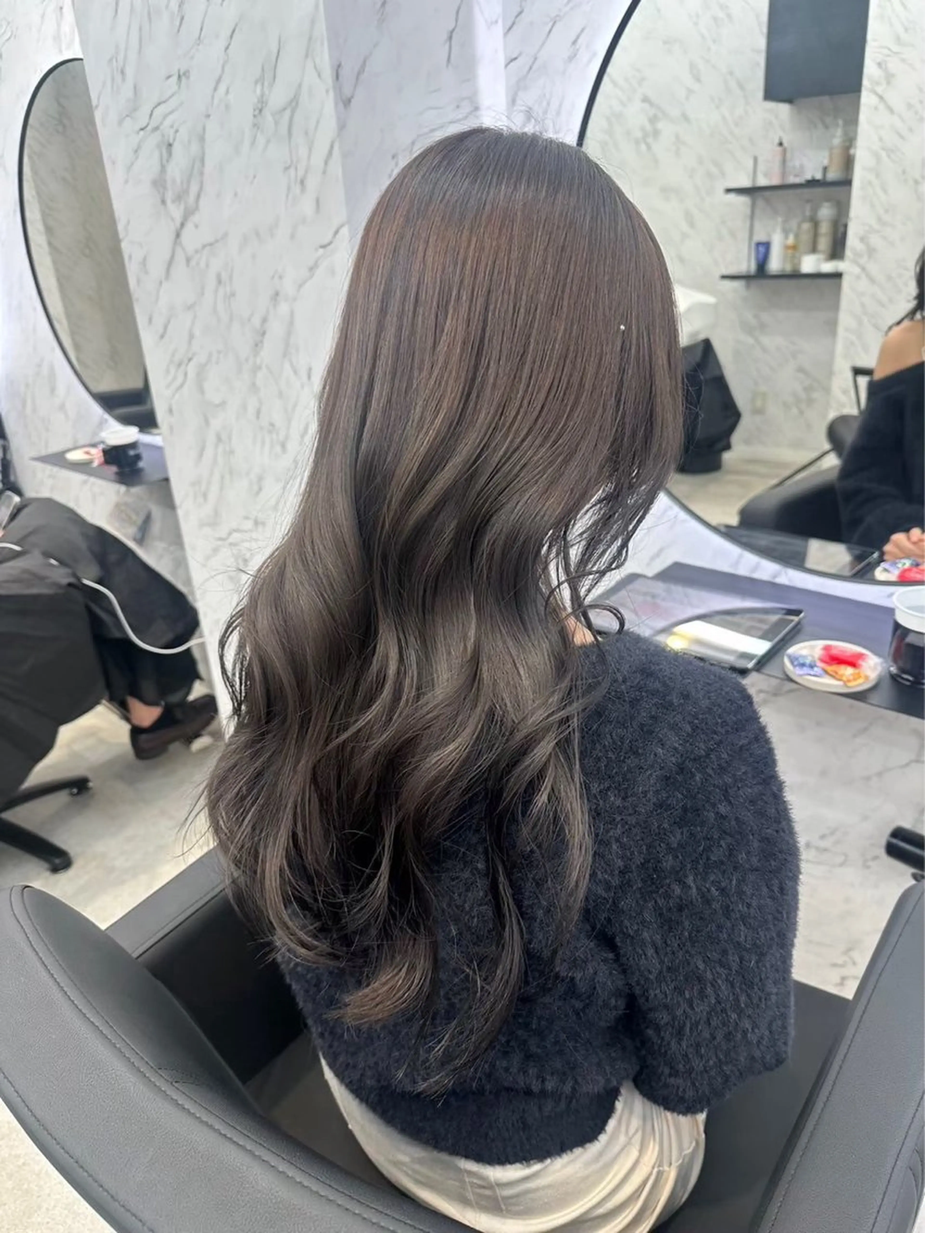 ロング カラー トリートメント ヘアカラー トリートメント 艶カラー 🇰🇷💎MIUのヘアスタイル