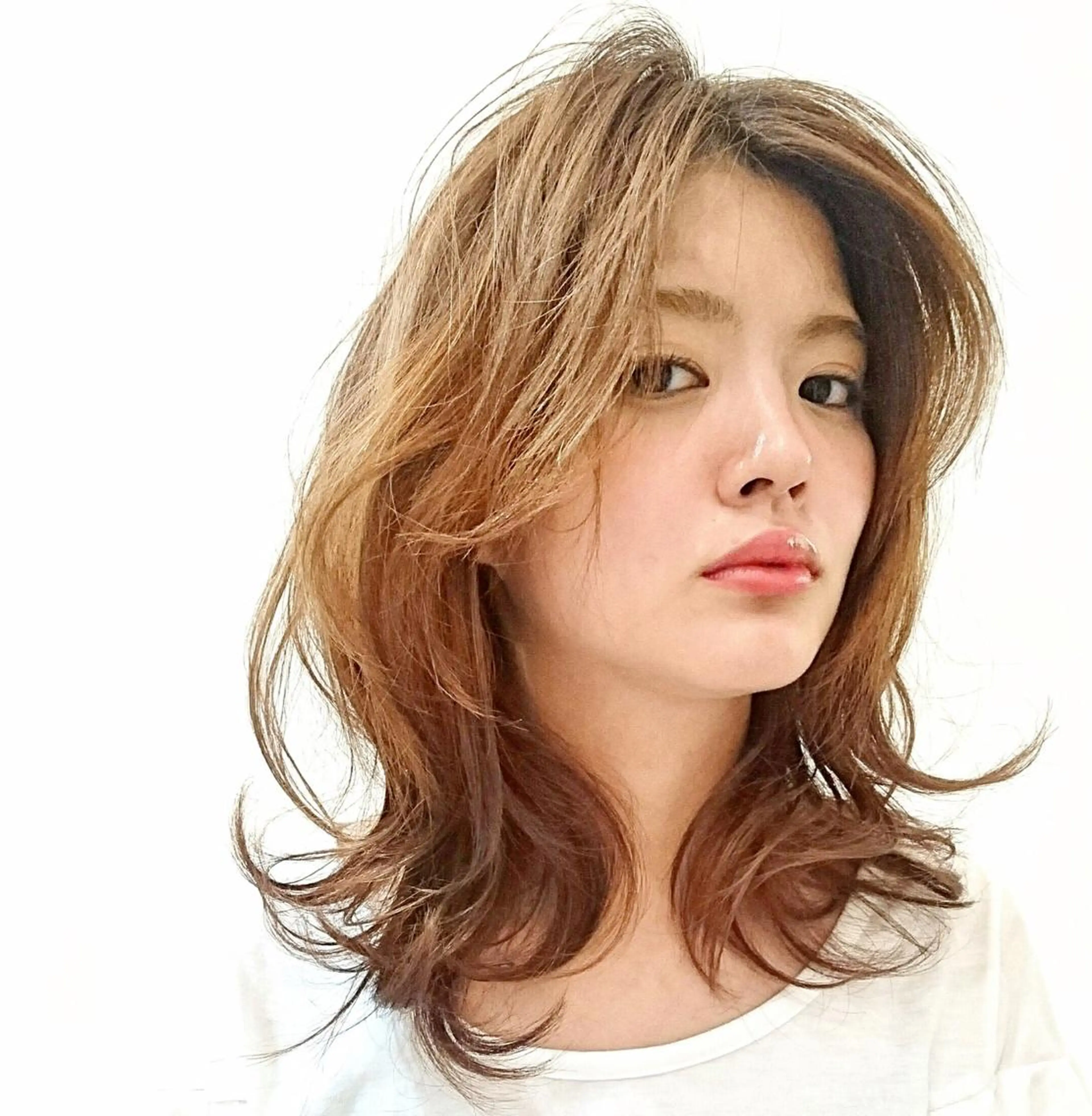 ミディアム カラー Nepenji所属・癖毛のモデルさん募集 /NORIのヘアスタイル