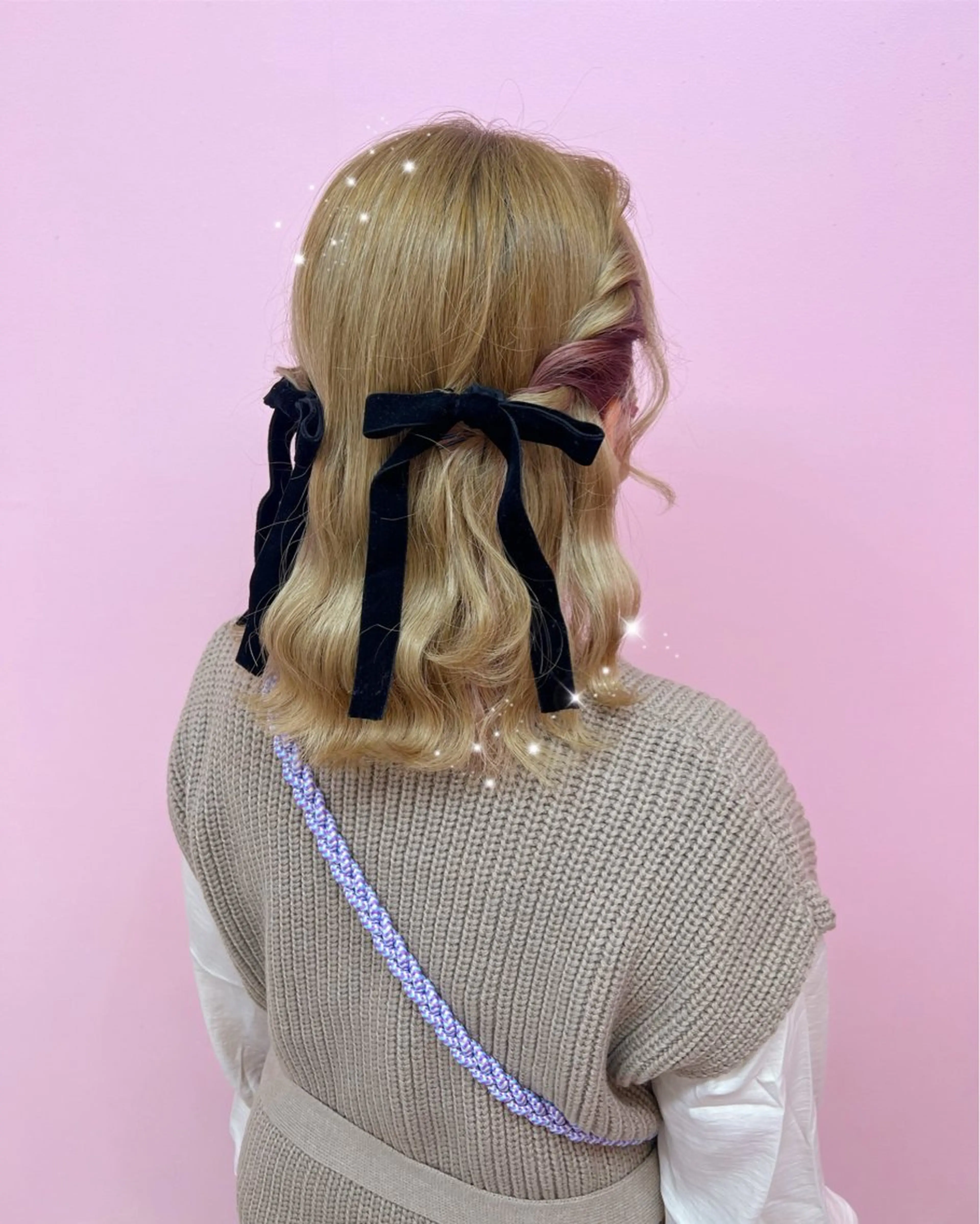 ミディアム ヘアアレンジ 【シールエクステ】 chihoのヘアスタイル